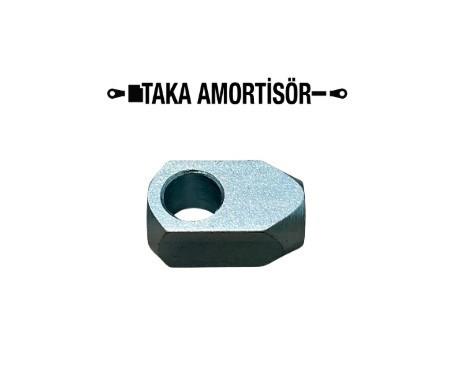 59DELİKLİ DÜZ GAZLI AMORTİSÖR BAŞLIĞI  EYELED M10 DELİK 10,2 EKSEN 25