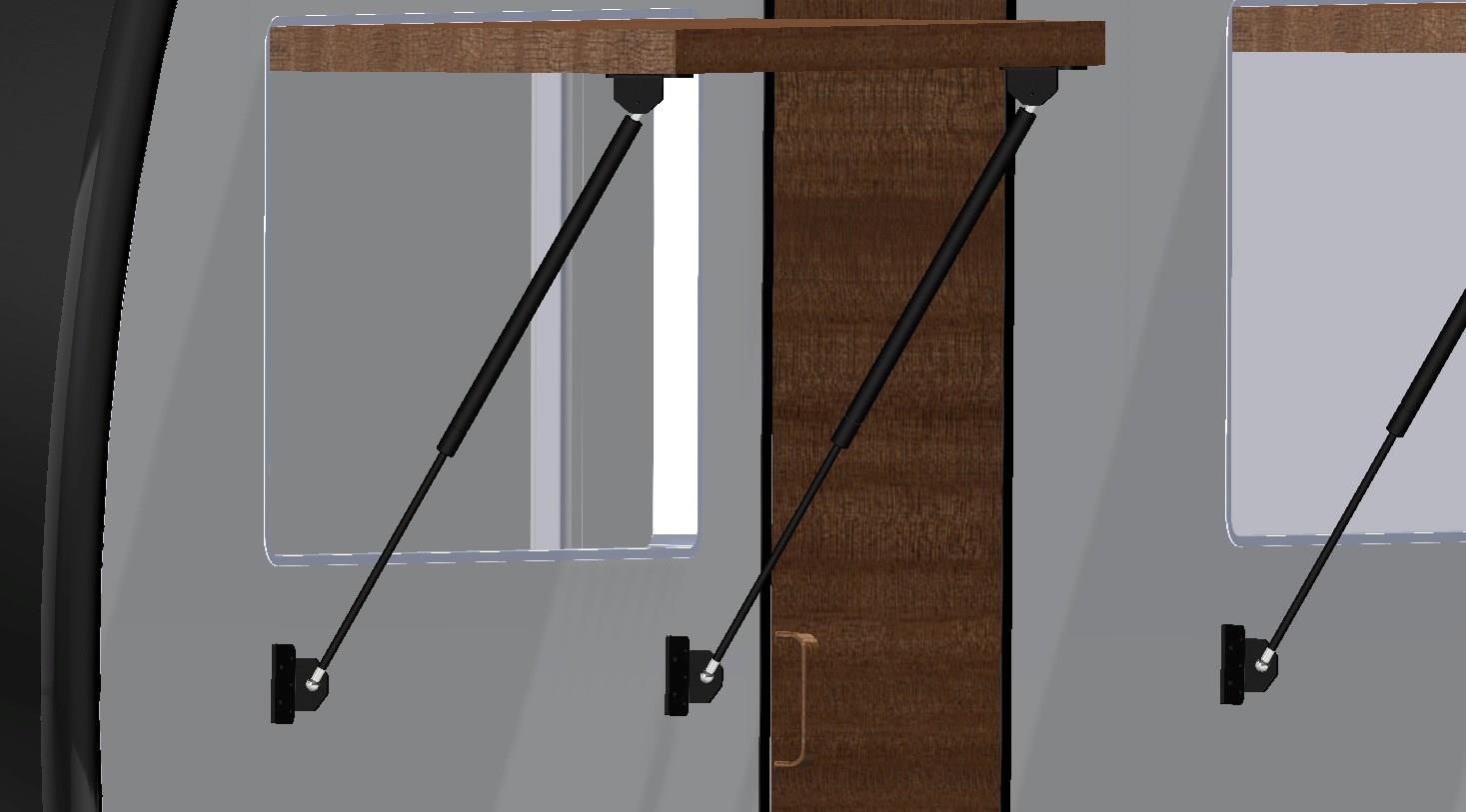 BÜFE KARAVAN  AMORTİSÖR MONTAJ BRAKETİ DIŞA DOĞRU 2 ADET 