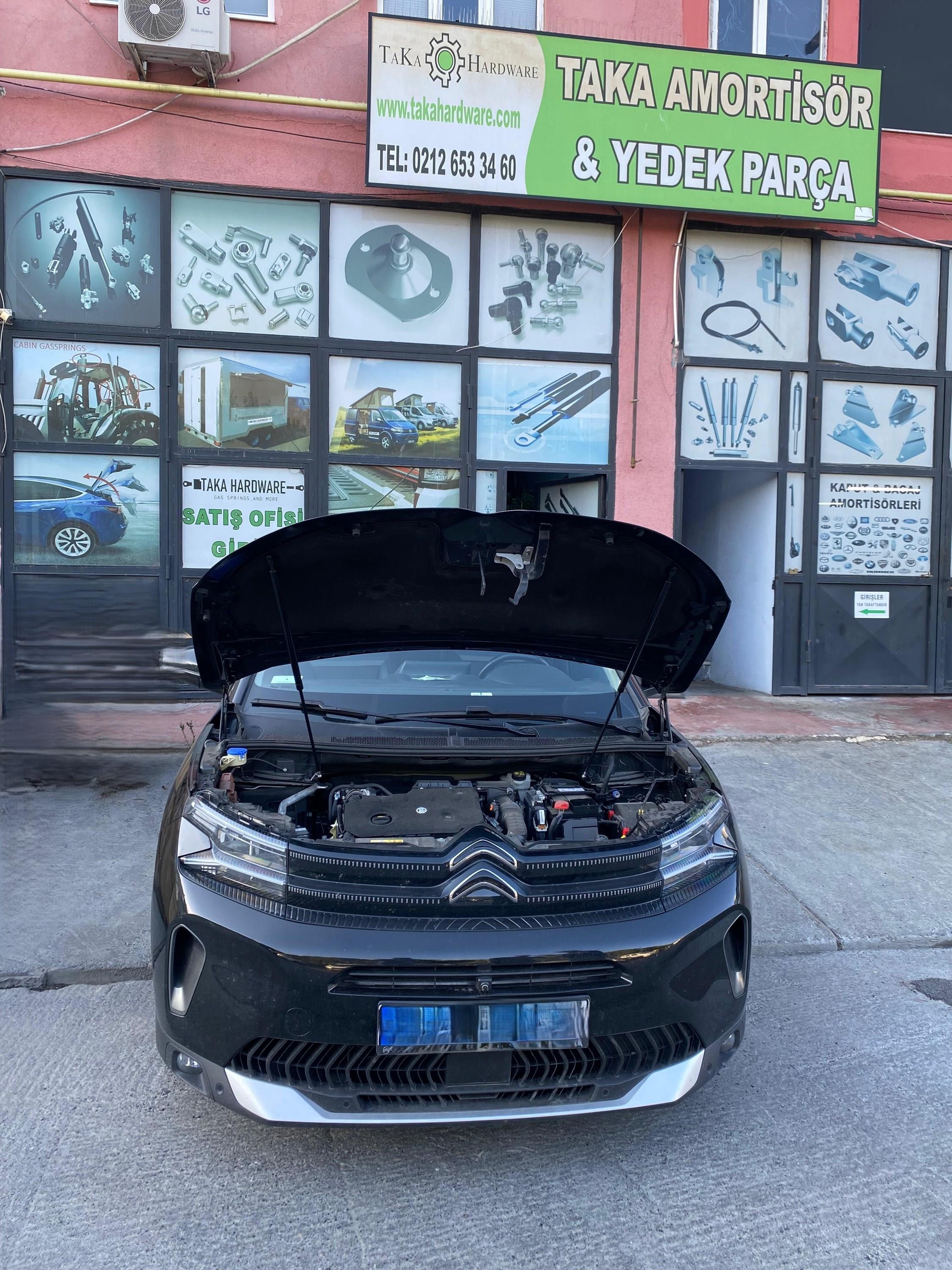 Citroen C5 Aircross 2017-2024 Kaput Amortisör Kiti (Gazlı – Sağ + Sol Takım)