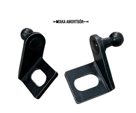 Gazlı Amortisör Montaj Braketi Küre 10  SİYAH KAPLAMA SAĞ SOL