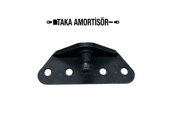 Gazlı Amortisör Montaj Braketi Küre 10 SİYAH KAPLAMA 4 DELİKLİ 
