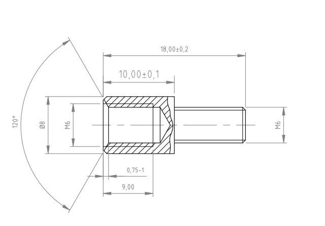 GAZLI AMORTİSÖR UZATMA APARATI M6 18MM