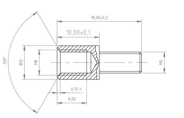 GAZLI AMORTİSÖR UZATMA APARATI M8 18MM