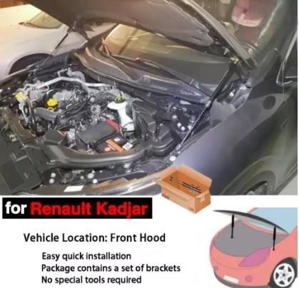 Renault Kadjar 2015‑2025 Gazlı Kaput Amortisörü Seti – Sağ & Sol