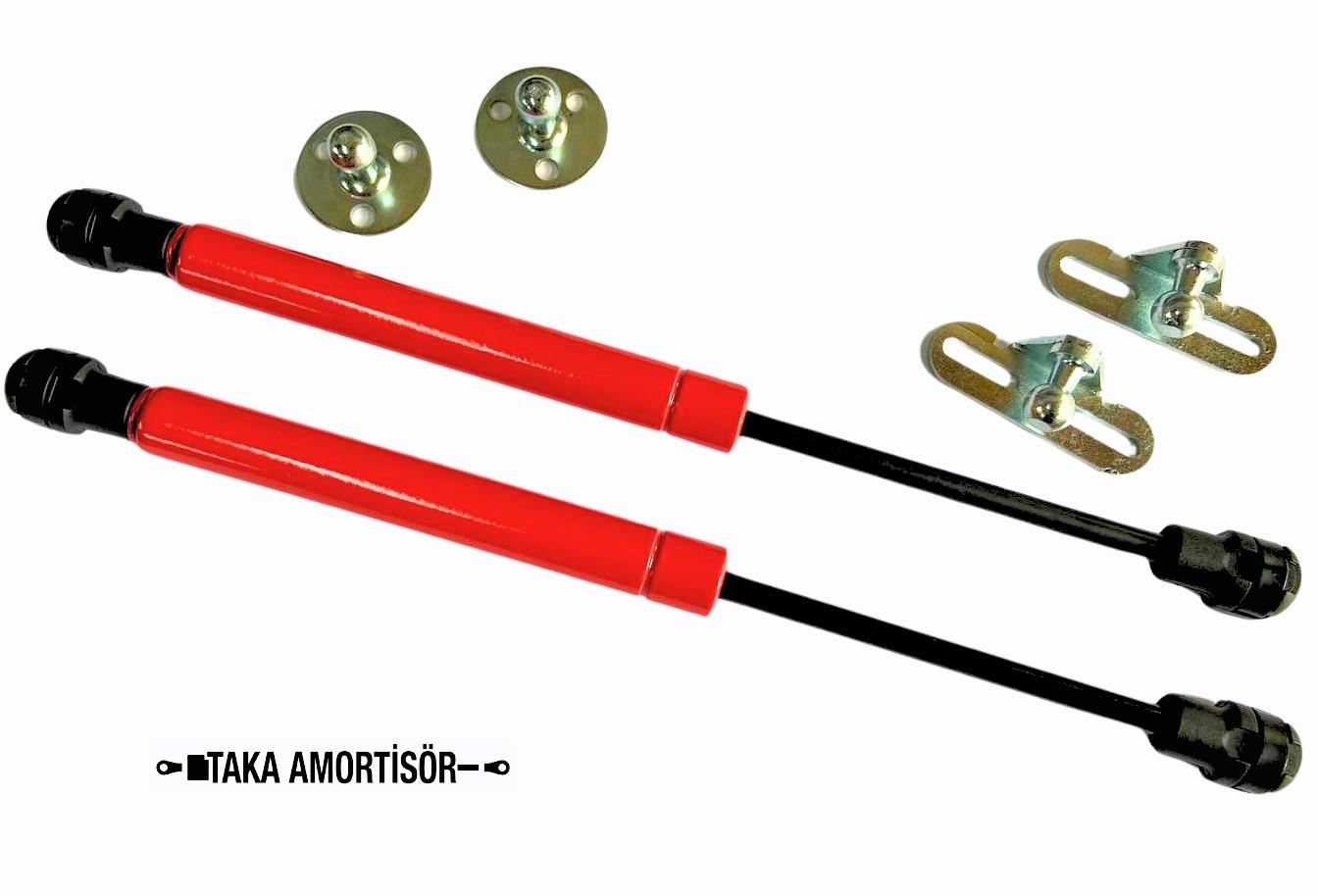 Tampon Lip Ek Tutucu Amortisör Kırmızı Renk 1 Çift Kırmızı