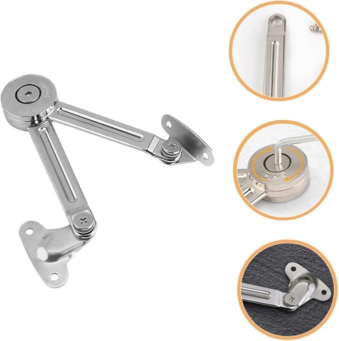 Yavaş Kapanan Dolap Kapak Makası – Alüminyum Çerçeveli Kapaklar İçin (37 mm)