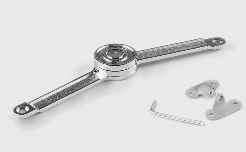 Yavaş Kapanan Dolap Kapak Makası – Alüminyum Çerçeveli Kapaklar İçin (37 mm)