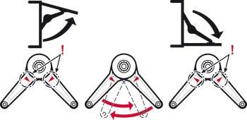 Yavaş Kapanan Dolap Kapak Makası – Alüminyum Çerçeveli Kapaklar İçin (37 mm)