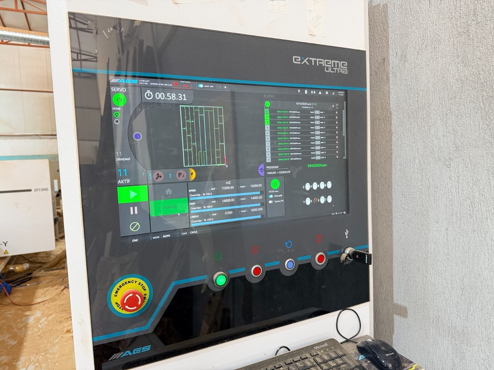 AES Extreme Ultra Line 2136 Yükleme Boşaltma Etiketli Cnc Makinesi (2024)
