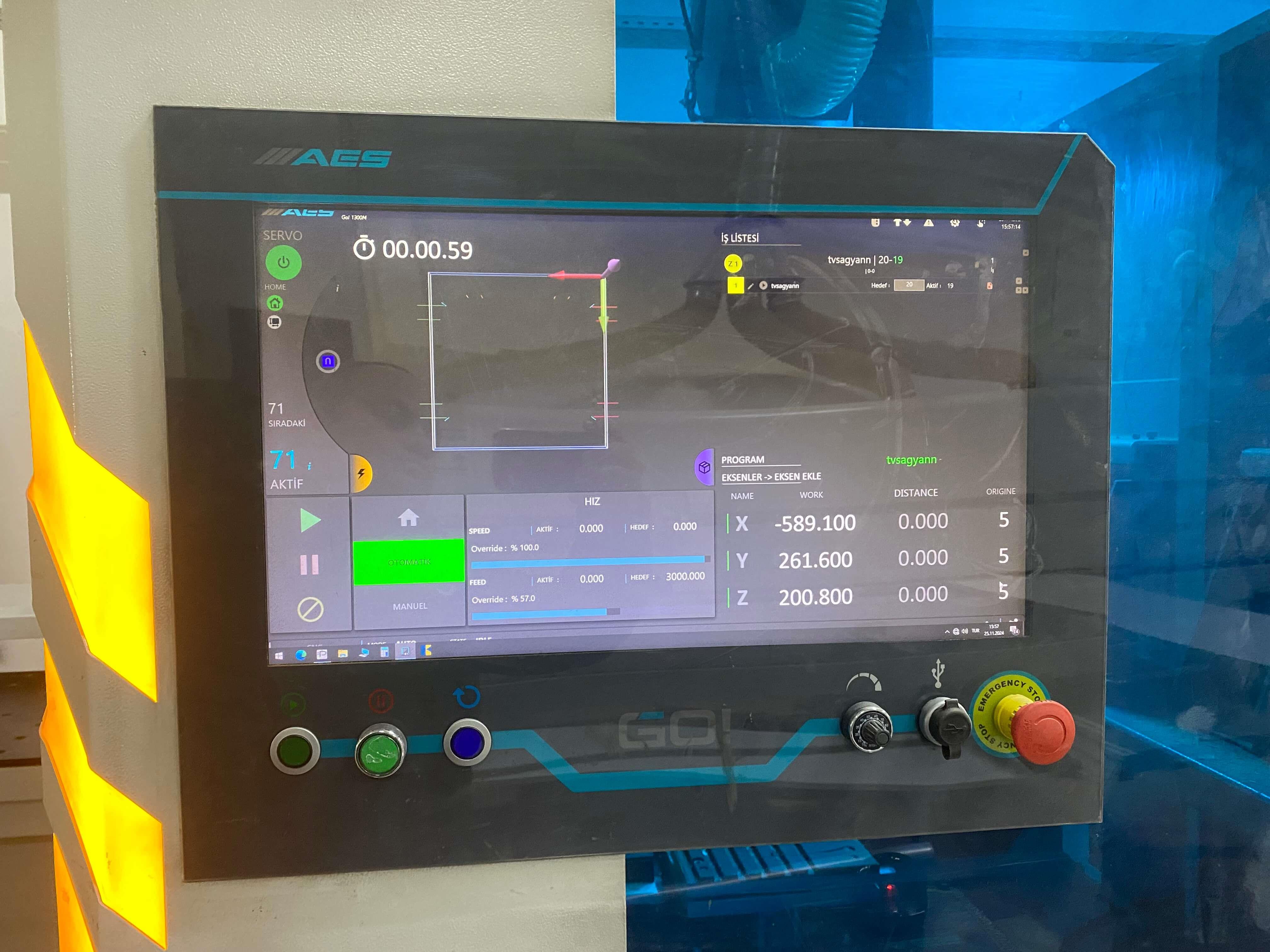 Aes Go 1300 M Cnc Frezeli Delik Makinesi (2020)