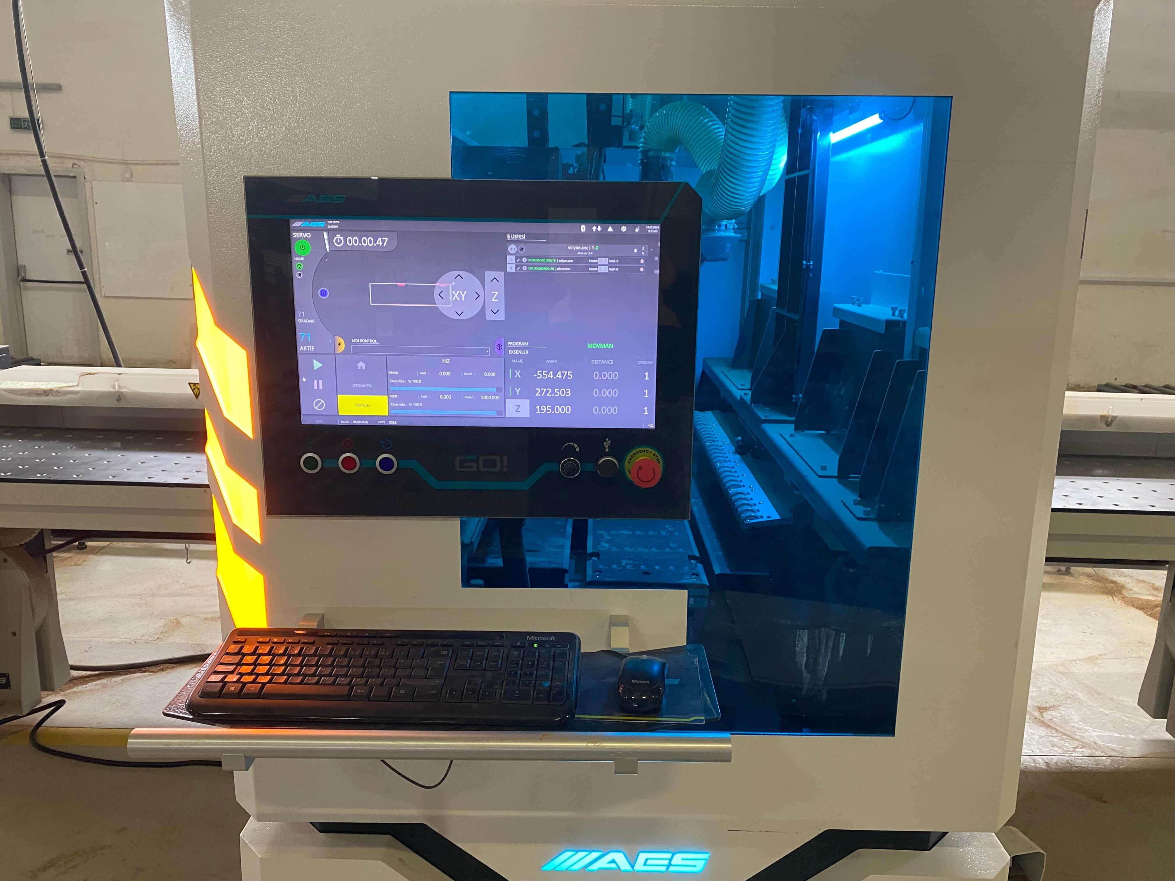Aes Go 1300 M Cnc Frezeli Delik Makinesi (2022)