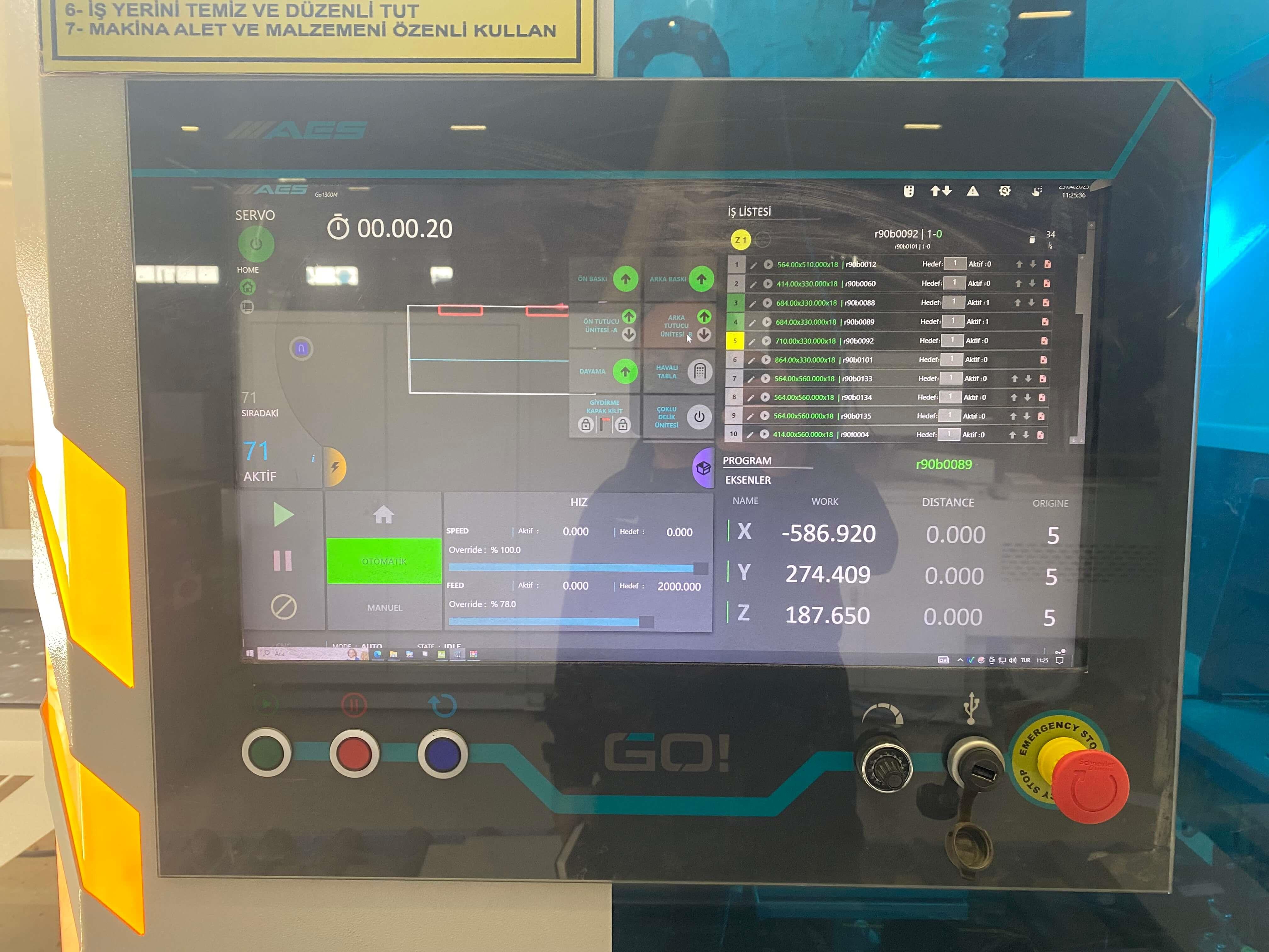 Aes Go 1300 M Frezeli Cnc Delik Makinesi (2021)