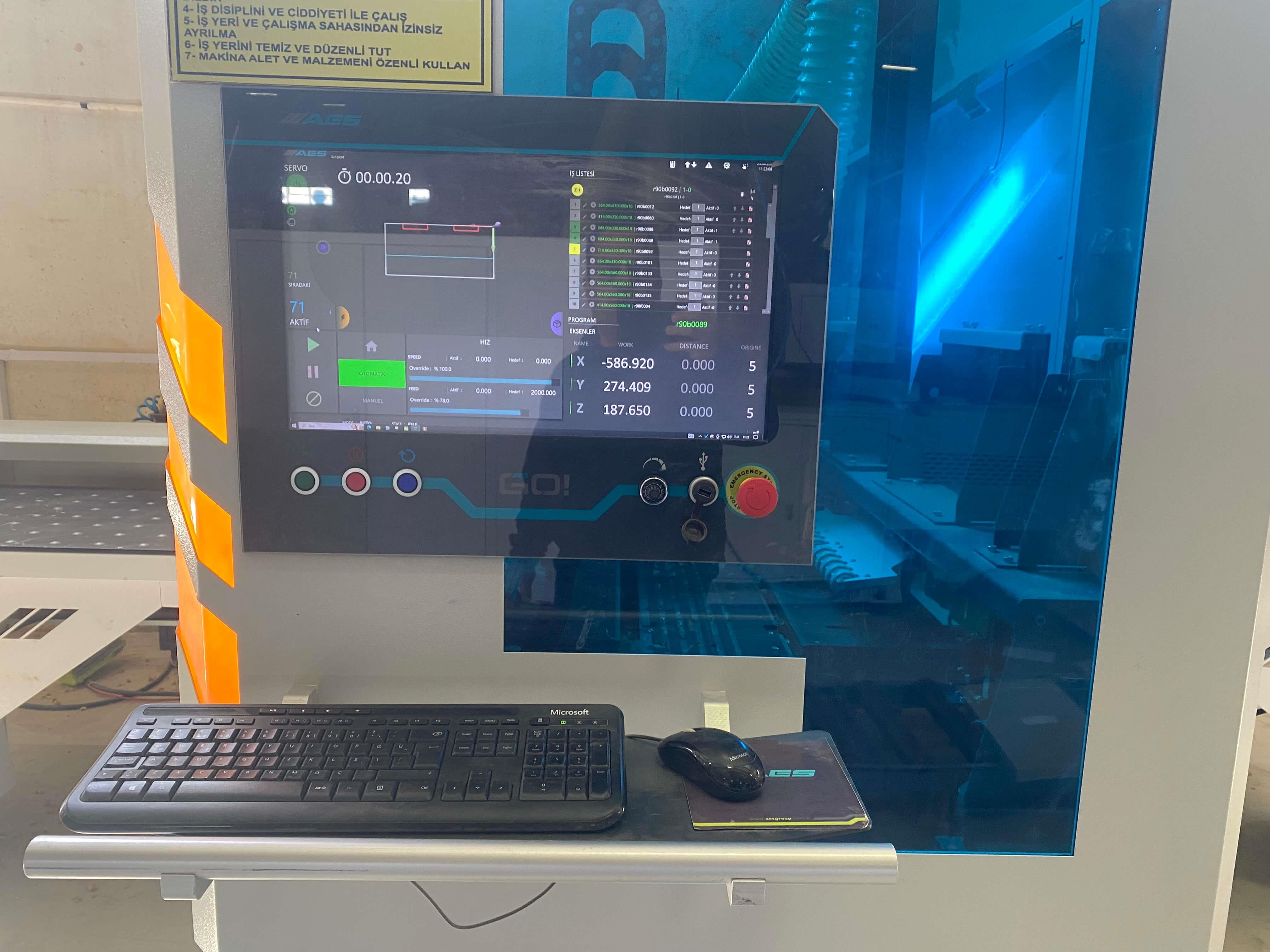 Aes Go 1300 M Frezeli Cnc Delik Makinesi (2021)