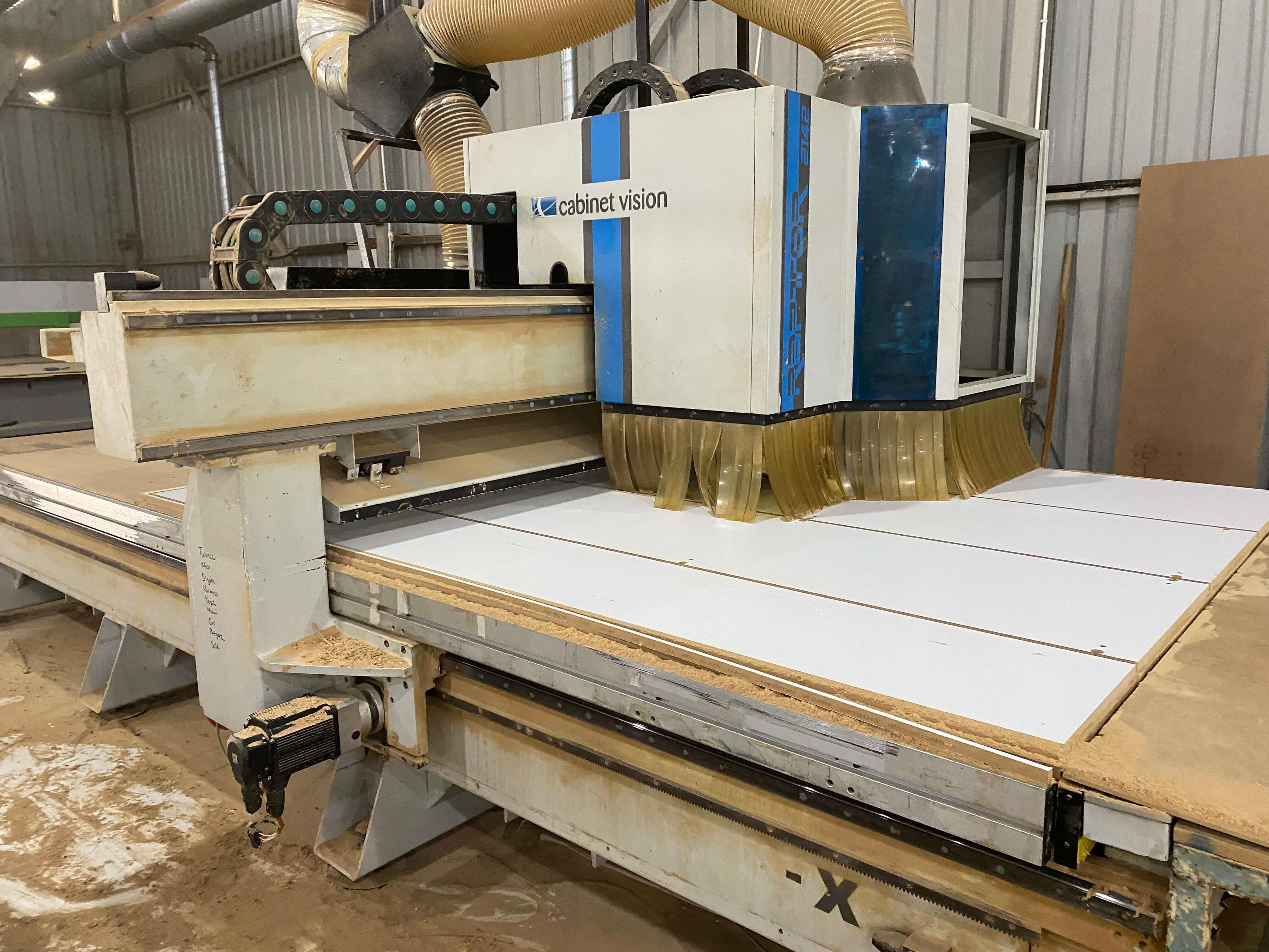 Aes Raptor 2142 Cabinet Vision Süpürmeli Matkap Gruplu Düz Tabla Cnc Makinesi (2012)