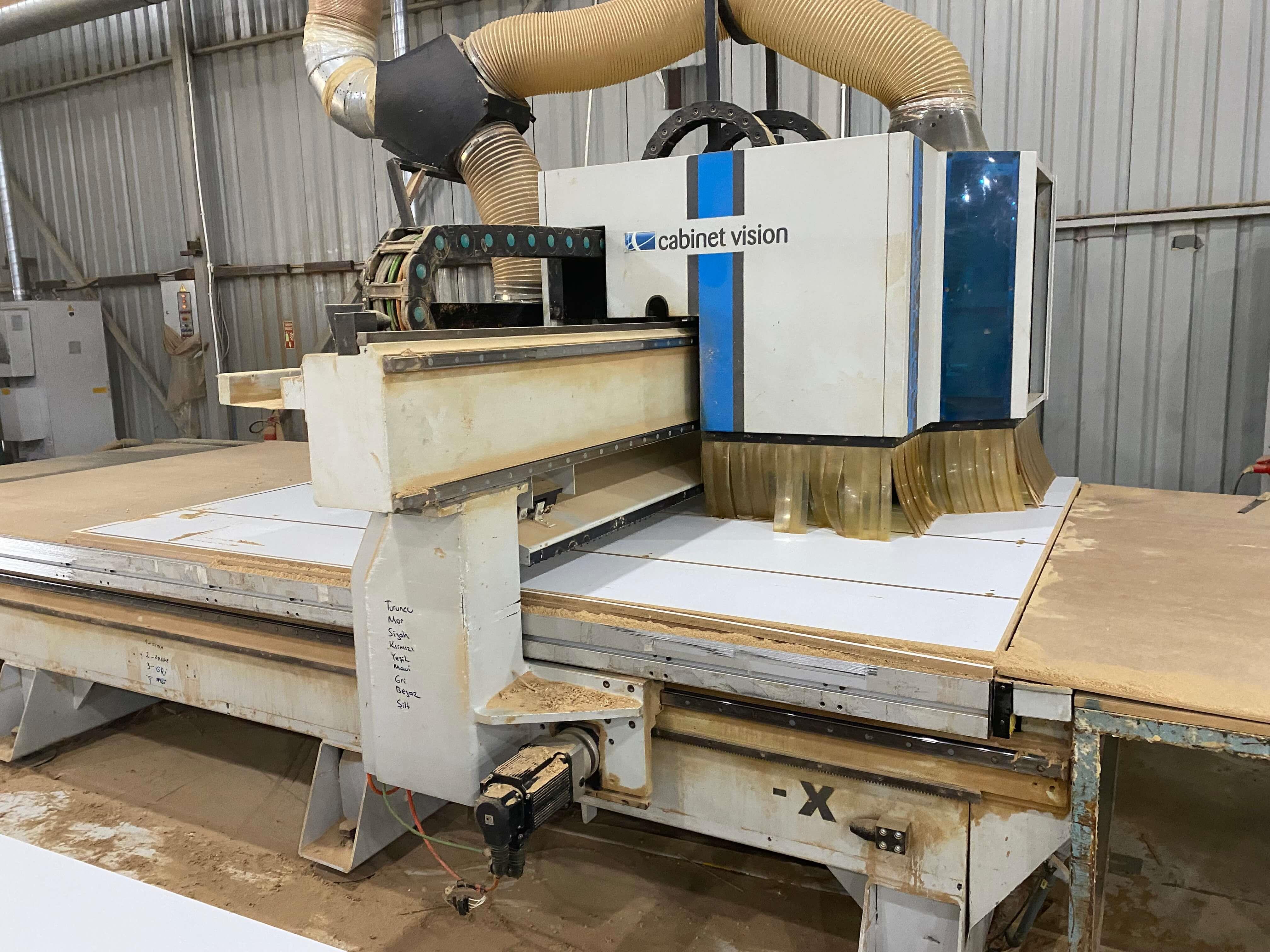 Aes Raptor 2142 Cabinet Vision Süpürmeli Matkap Gruplu Düz Tabla Cnc Makinesi (2012)