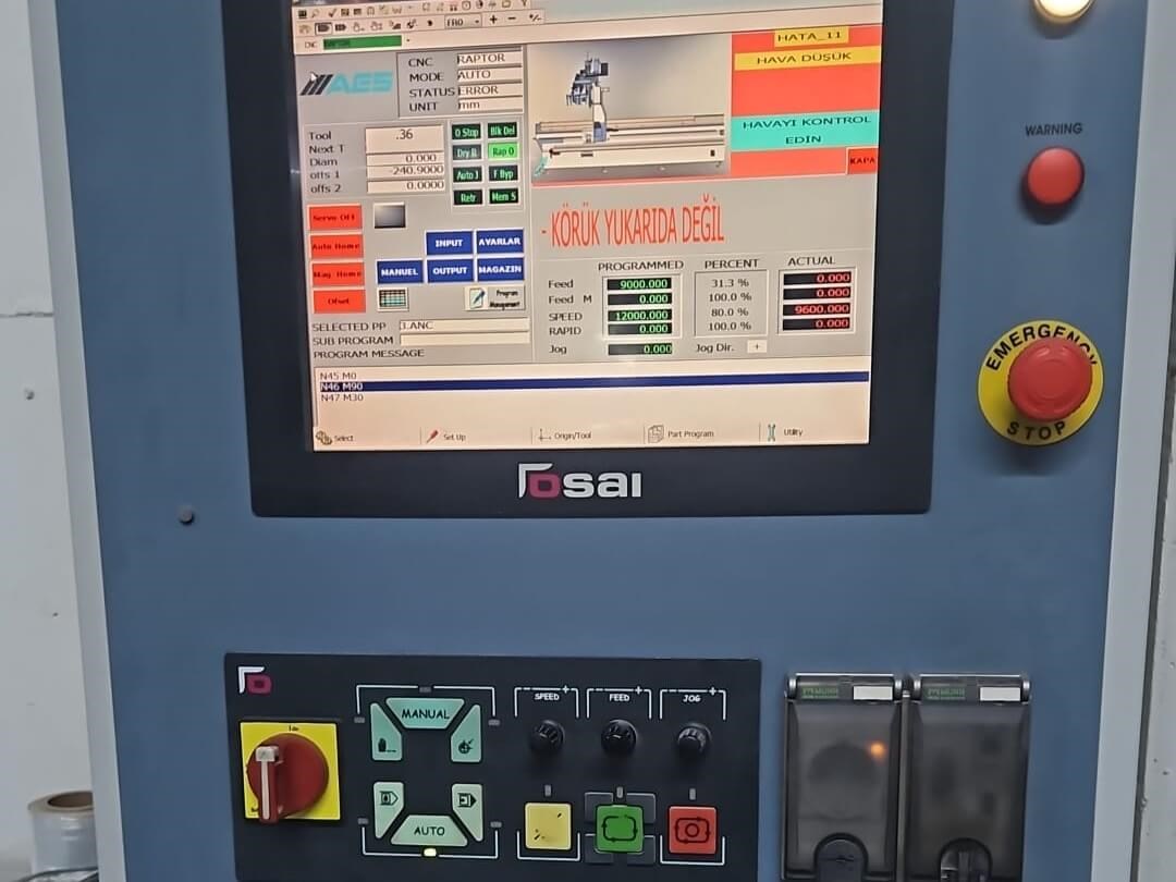 AES Raptor 2142 Yükleme Boşaltmalı Hat Cnc Makinesi (2012)