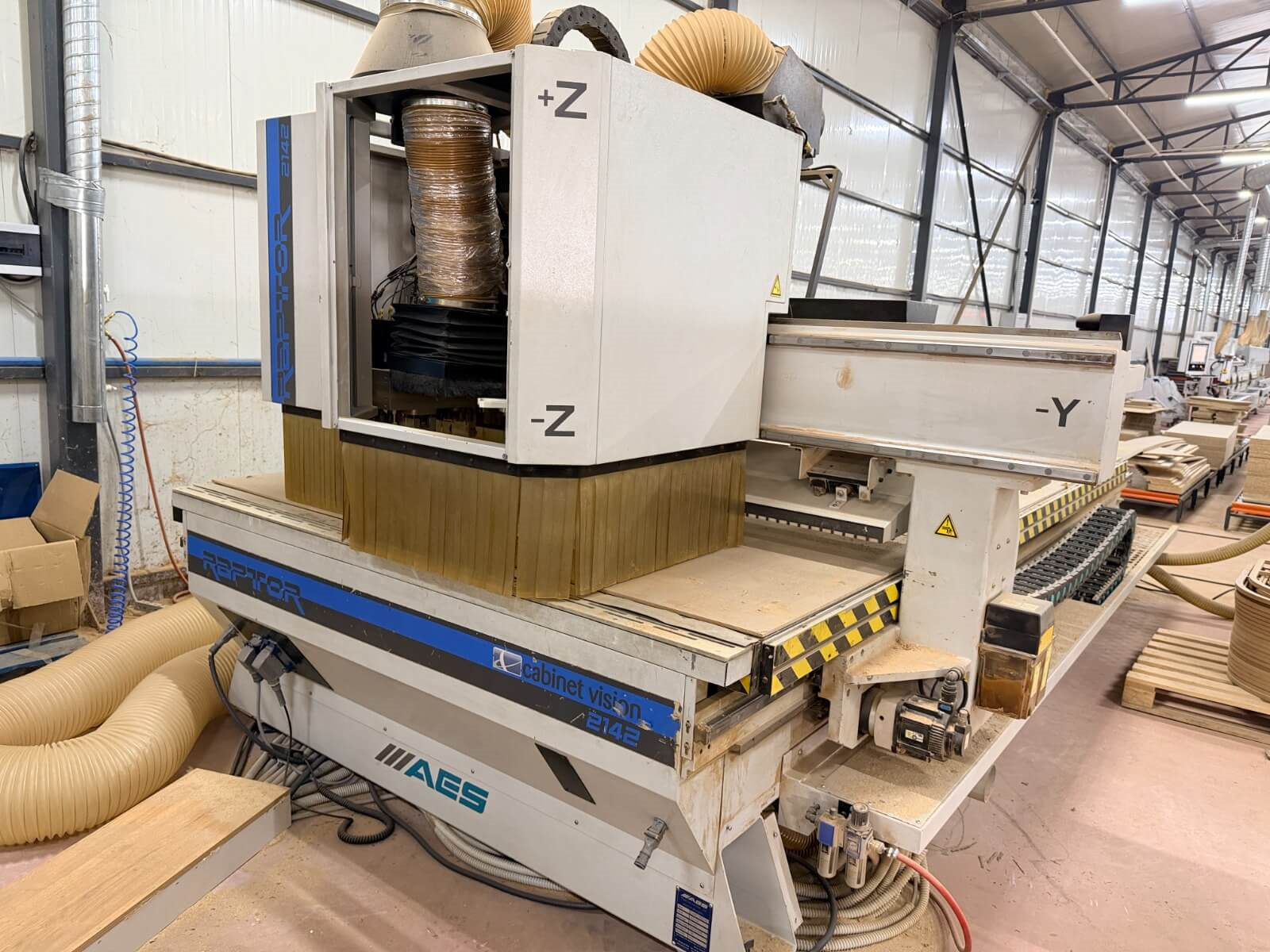 AES Raptor Cabinet Vision 2142 Süpürmeli Cnc Makinesi (2017)