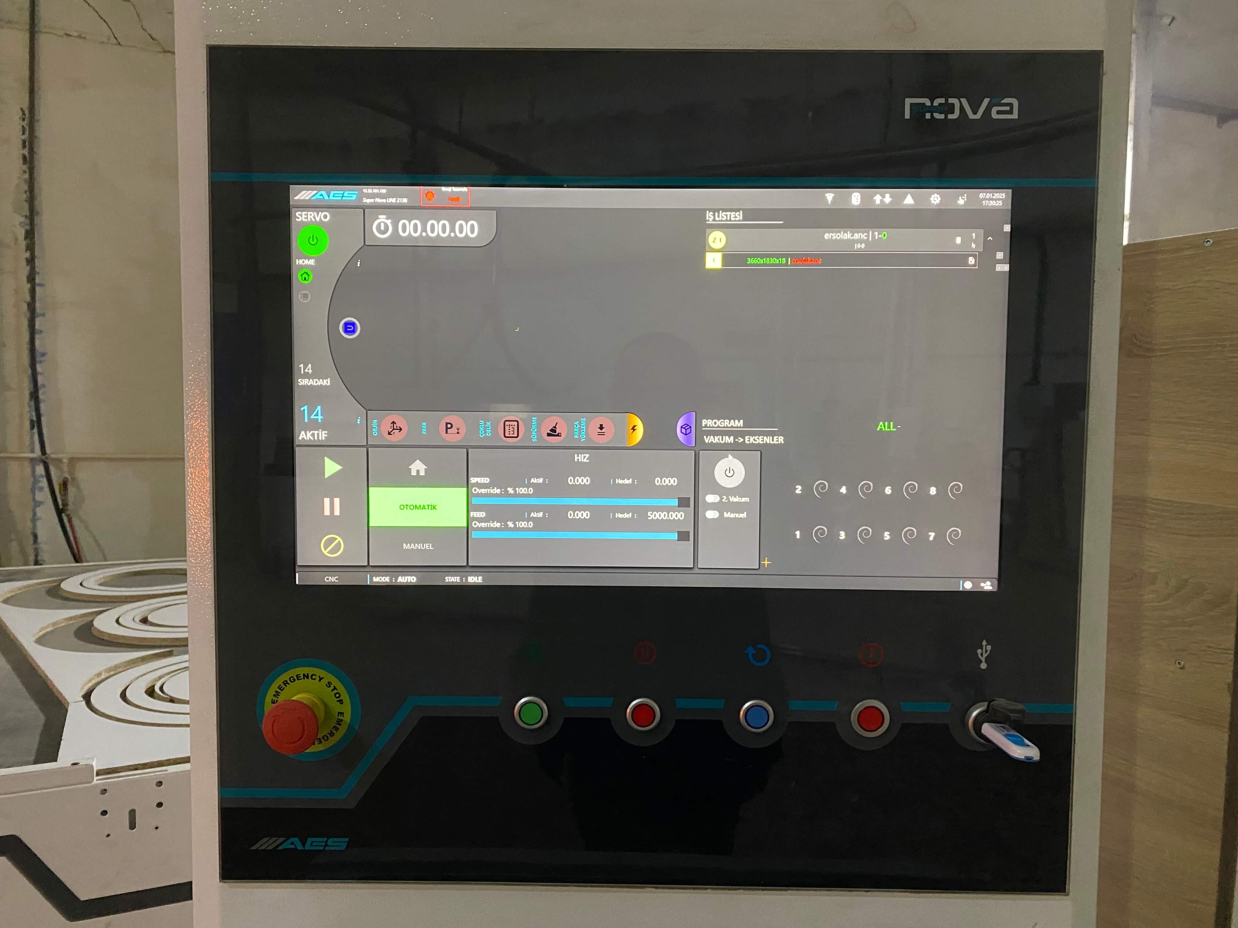 Aes Süper Nova Line 2136 Yükleme Boşaltmalı Cnc Makinesi (2023)