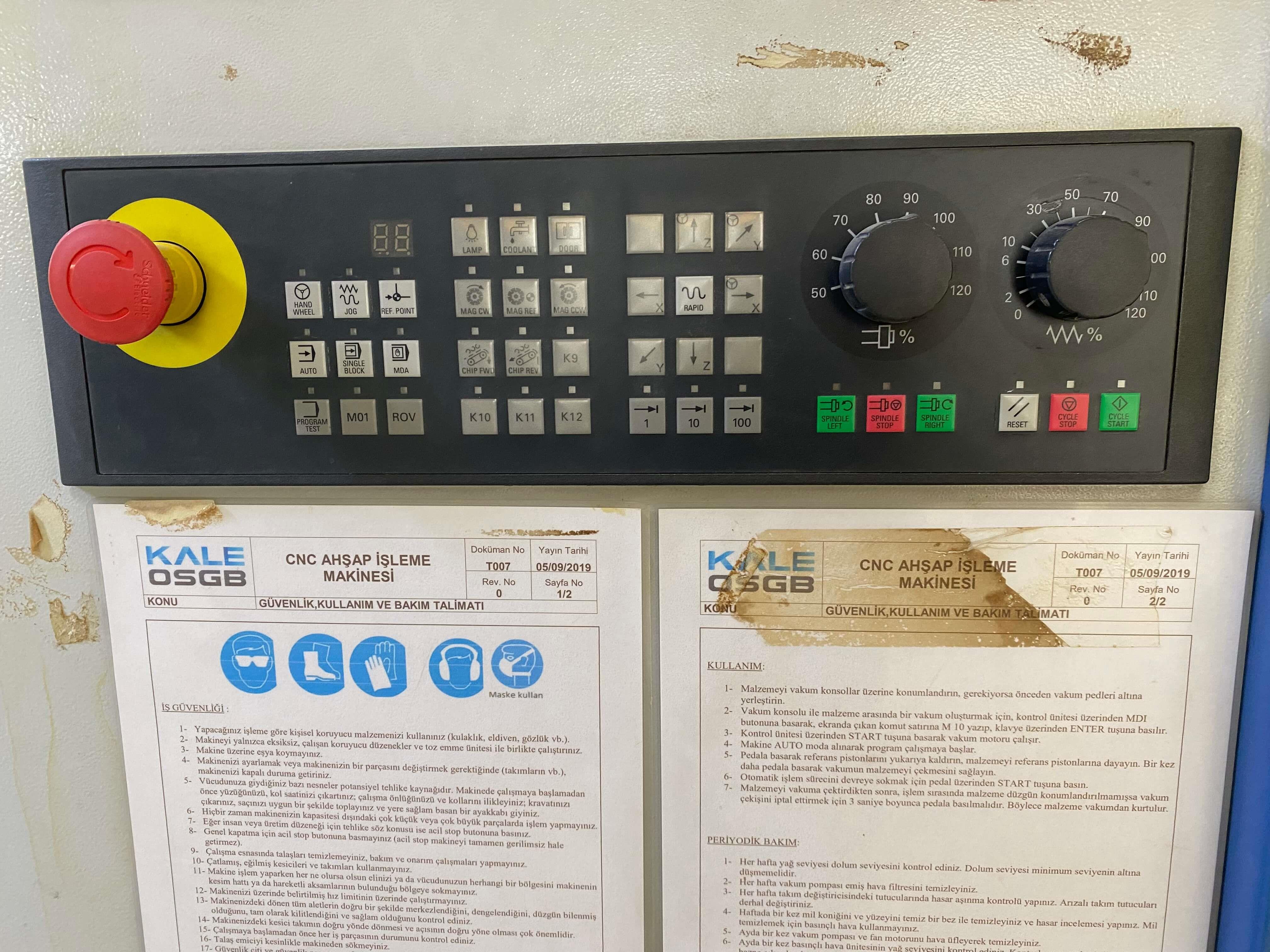 Artemak SMS 2128 Düz Tabla Router Cnc Makinesi (2017)