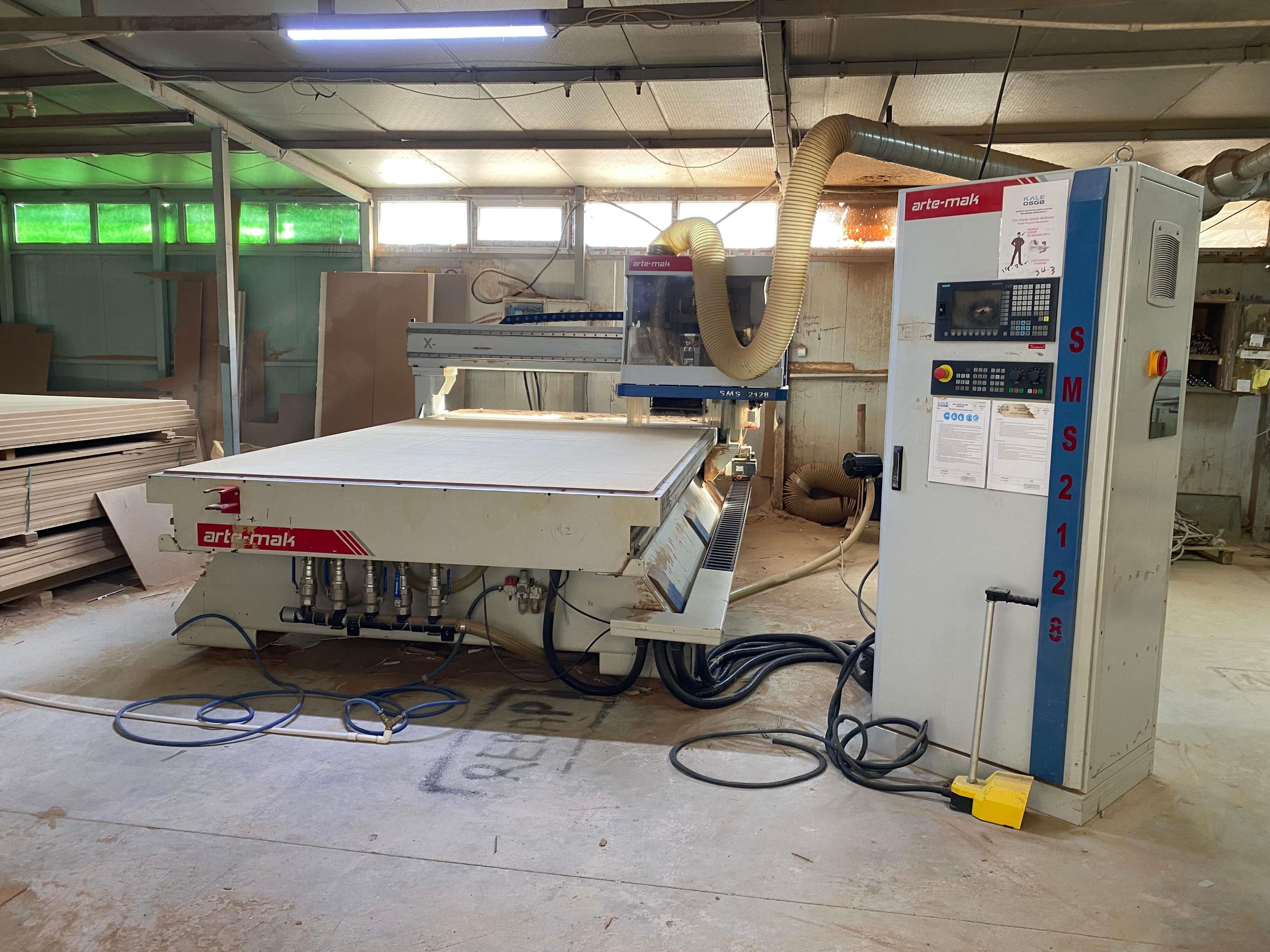 Artemak SMS 2128 Düz Tabla Router Cnc Makinesi (2017)