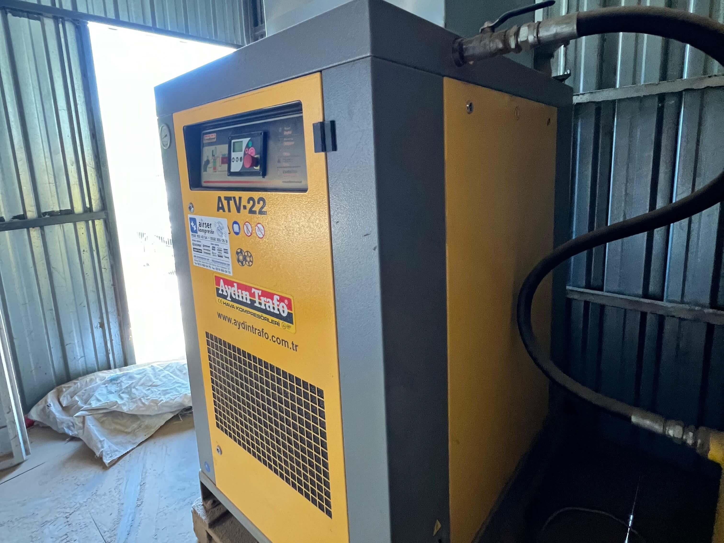 Aydın Trafo Atv 22 Kw. Vidalı Kompresör Makinesi (2014)