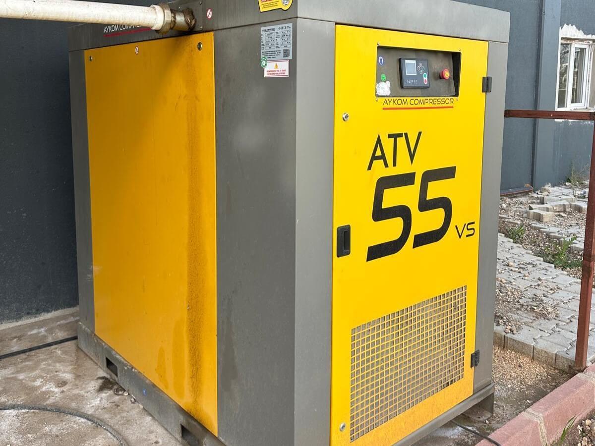 Aydın Trafo Aykom ATV 55 Vs Hava Kompresörü Kurutucu ve Tank Takım (2023)