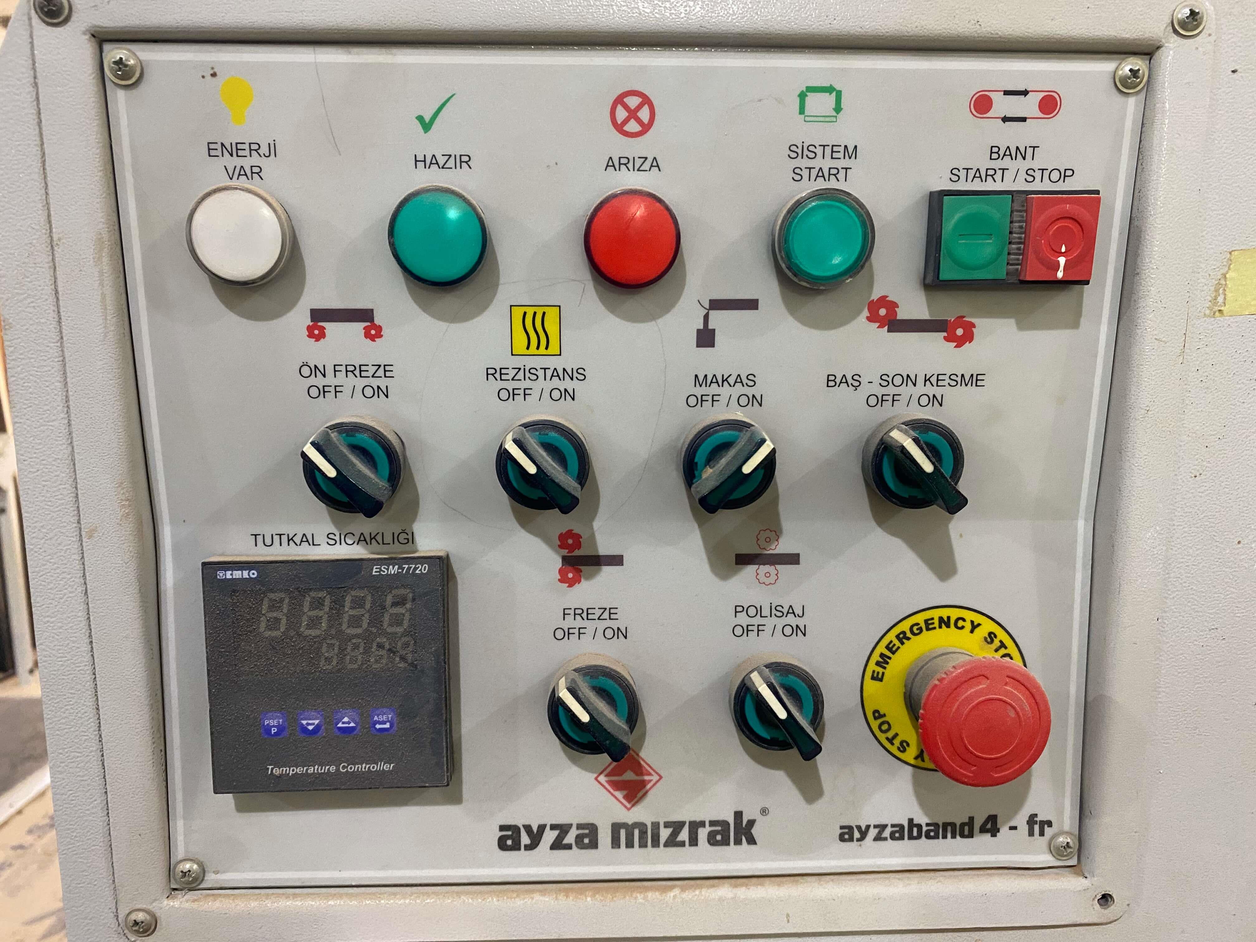 Ayza Mızrak 4 FR Ön Frezeli Kenar Bantlama Makinesi (2009)