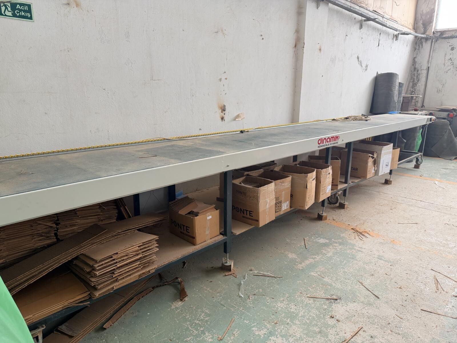 Bantlama Önü 8 Metre 90 Cm Genişlik Dönüş - Aktarma Konveyörleri