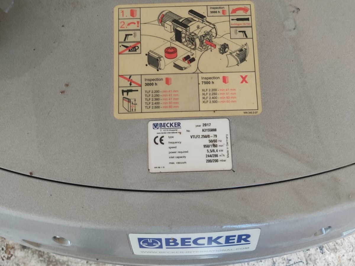BECKER VTLF 2.250/0-79 Vakum Pompası (2017)