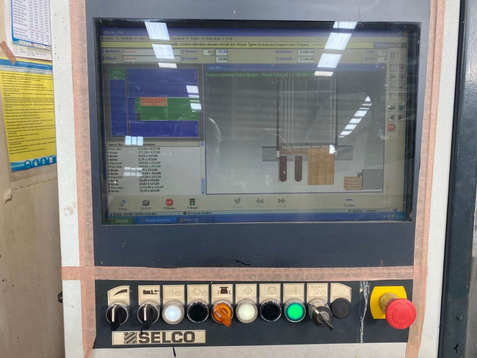 BİESSE Eb 95 Önden Yüklemeli Panel Ebatlama Makinesi (2009)