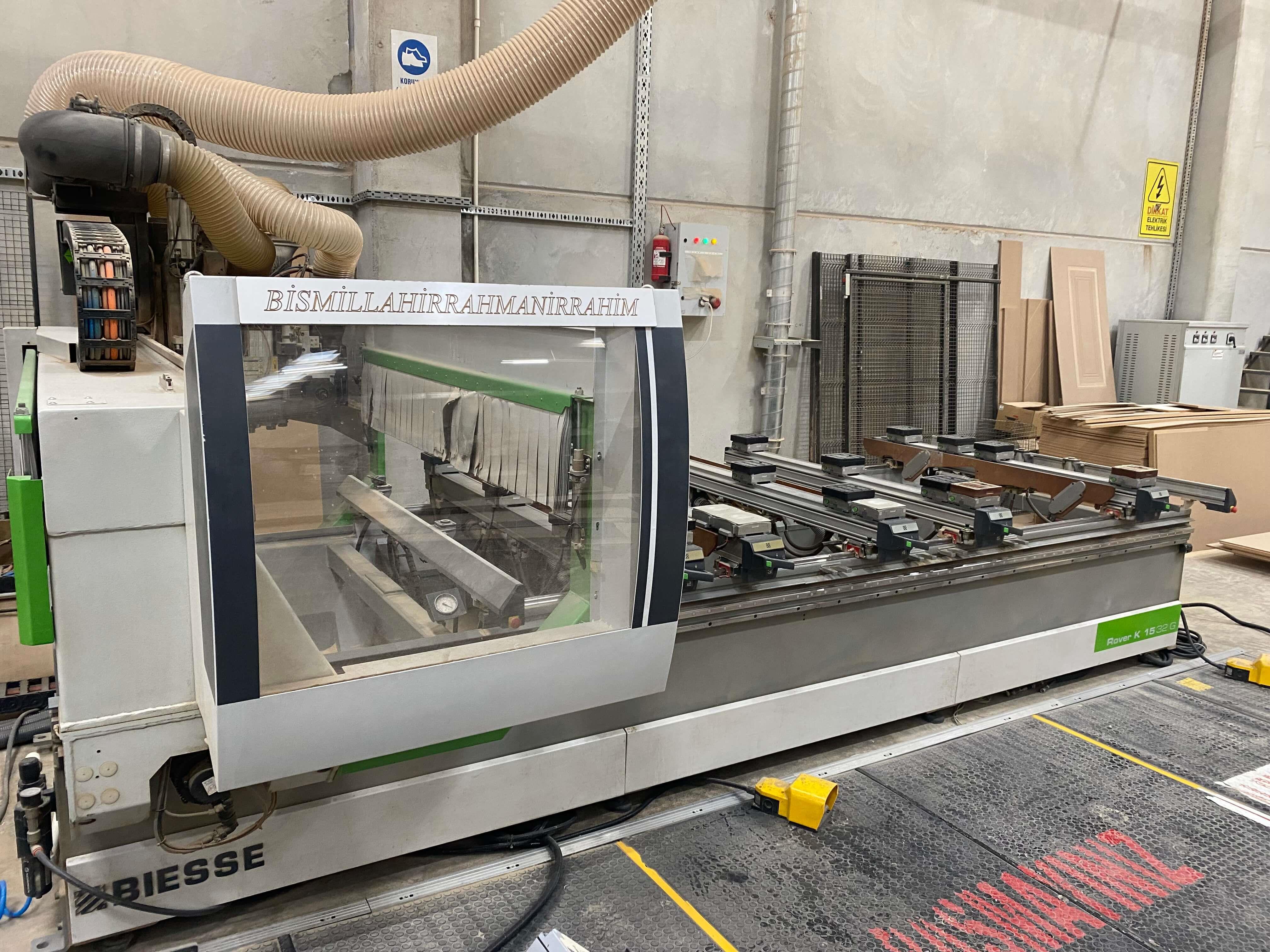 Biesse Rover K 1532 G Çift Taraflı Yatay Kapı Frezeli Cnc Makinesi (2014)