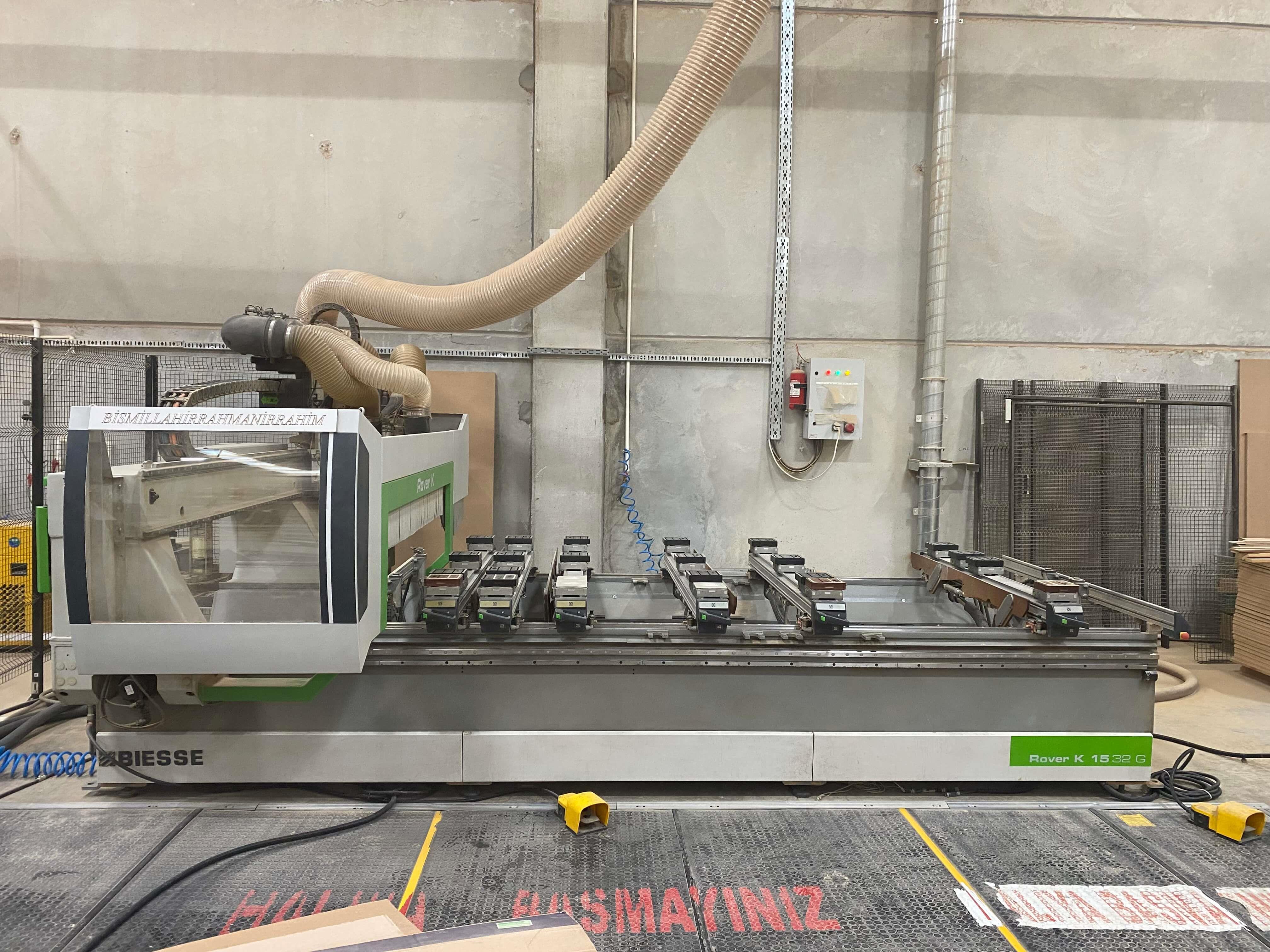 Biesse Rover K 1532 G Çift Taraflı Yatay Kapı Frezeli Cnc Makinesi (2014)