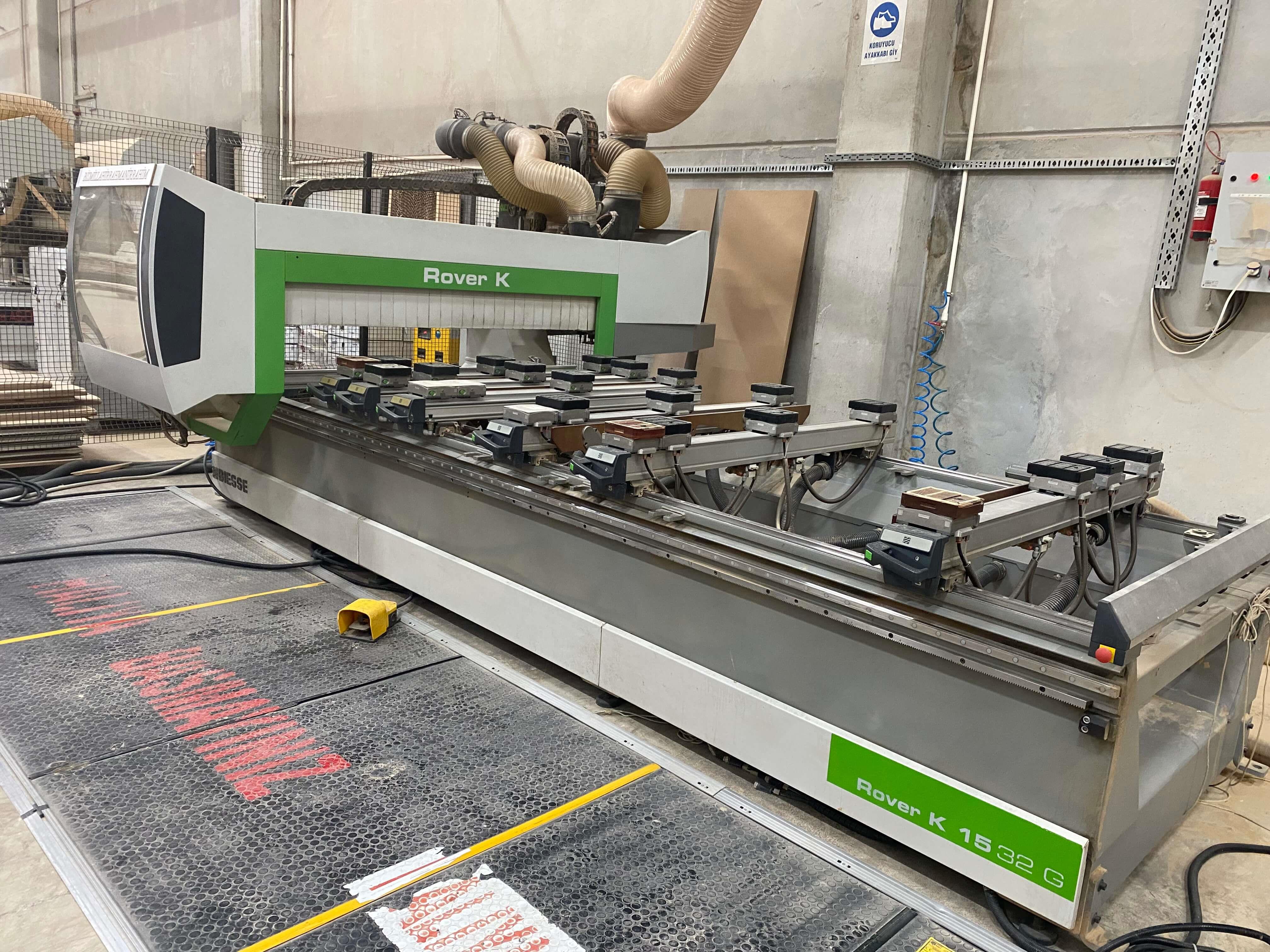 Biesse Rover K 1532 G Çift Taraflı Yatay Kapı Frezeli Cnc Makinesi (2014)