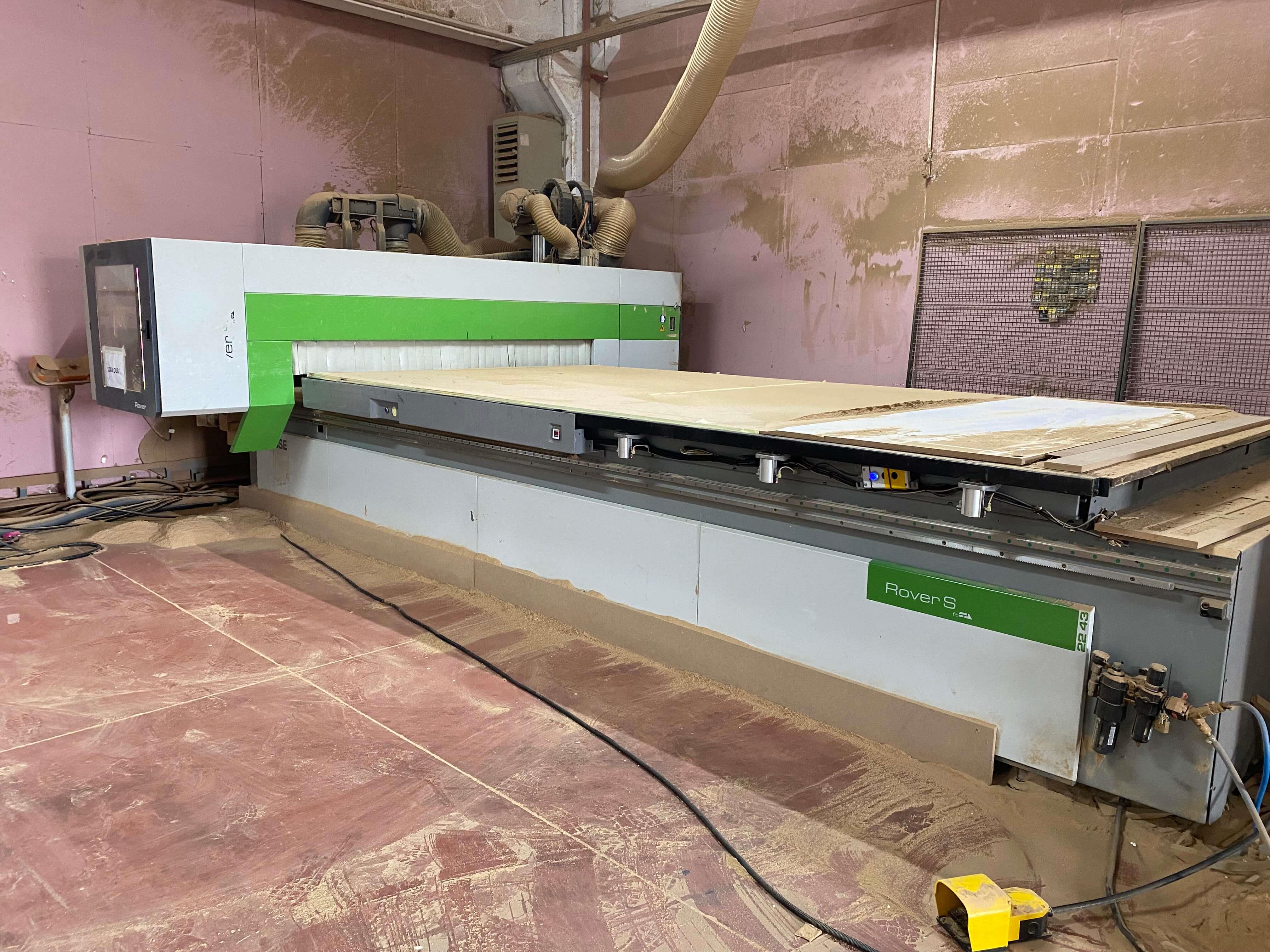 Biesse Rover S FT 2243 Düz Tabla Yükleme Süpürmeli Cnc Makinesi (2016)
