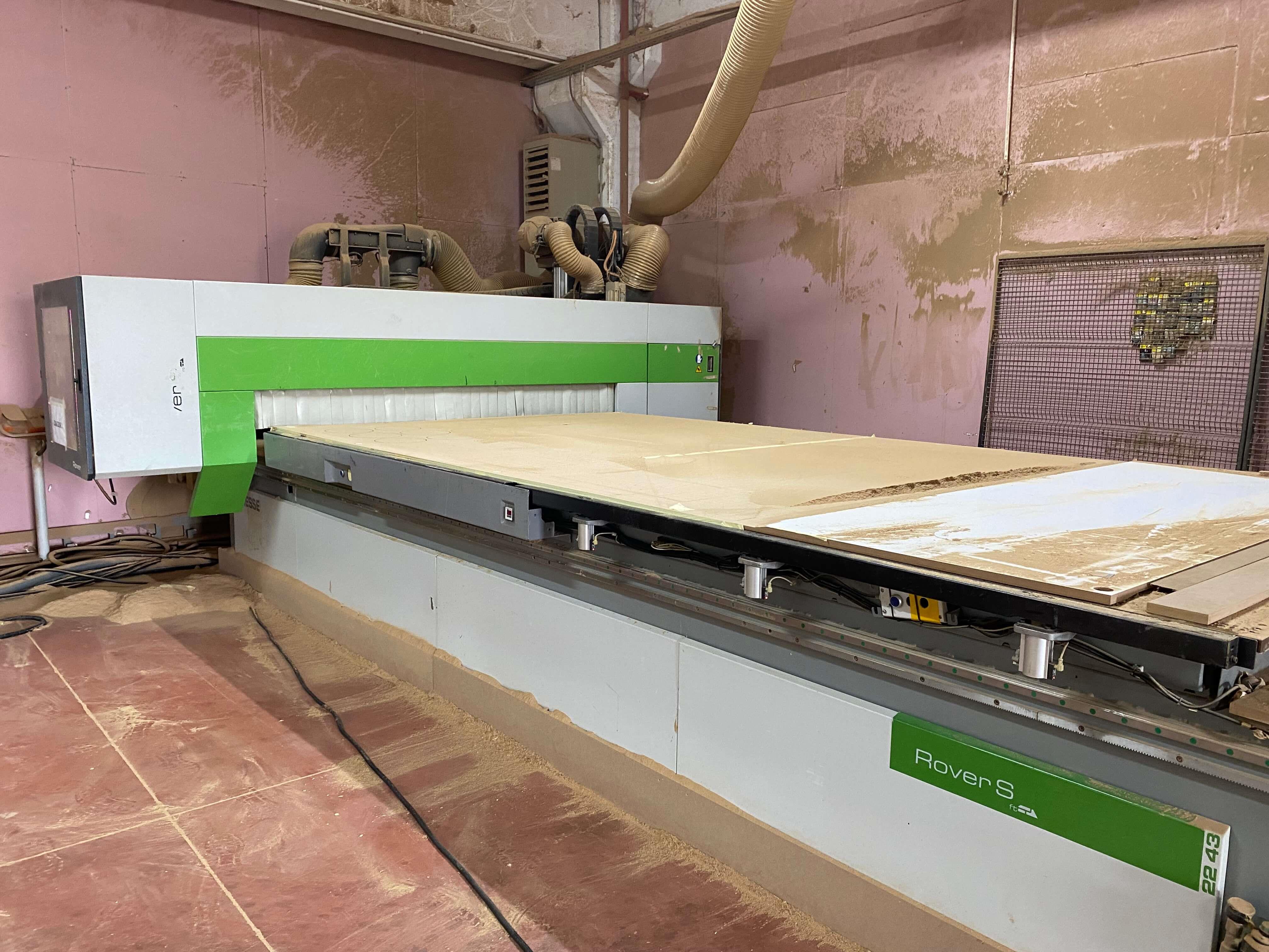 Biesse Rover S FT 2243 Düz Tabla Yükleme Süpürmeli Cnc Makinesi (2016)