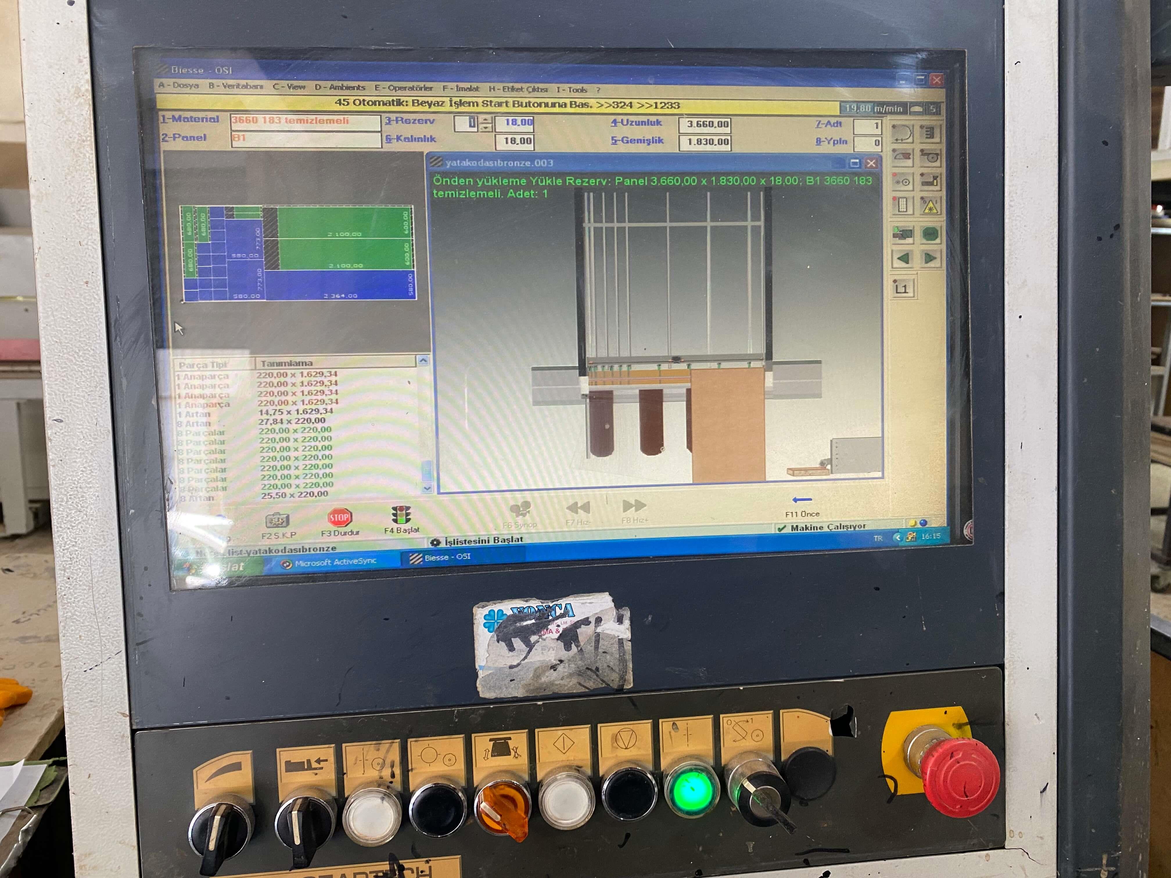 Biesse Sektor 430 Panel Ebatlama Makinesi (2010)