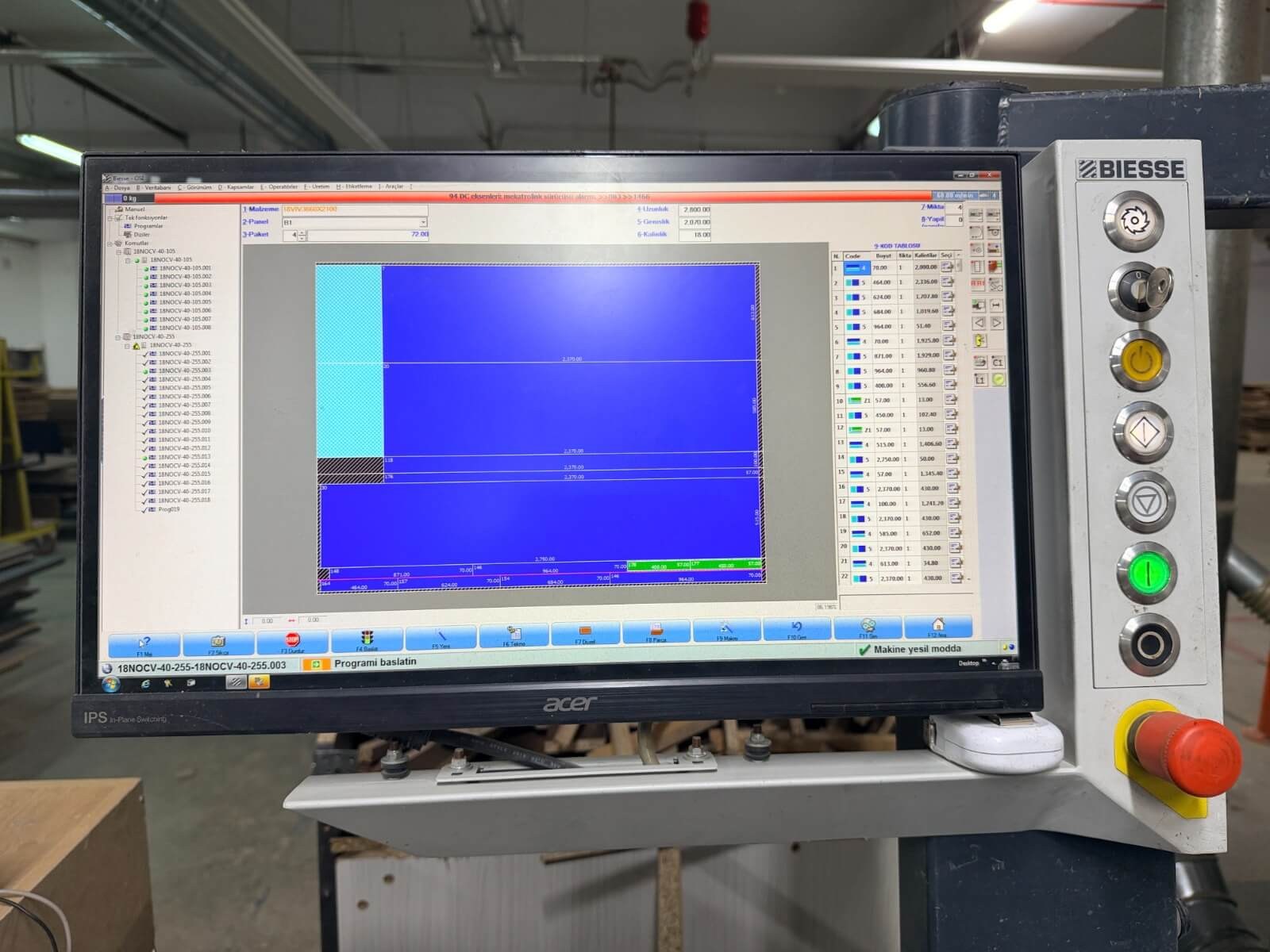 BİESSE Selco Wnt 6 Asansörlü Panel Ebatlama Makinesi (2017)
