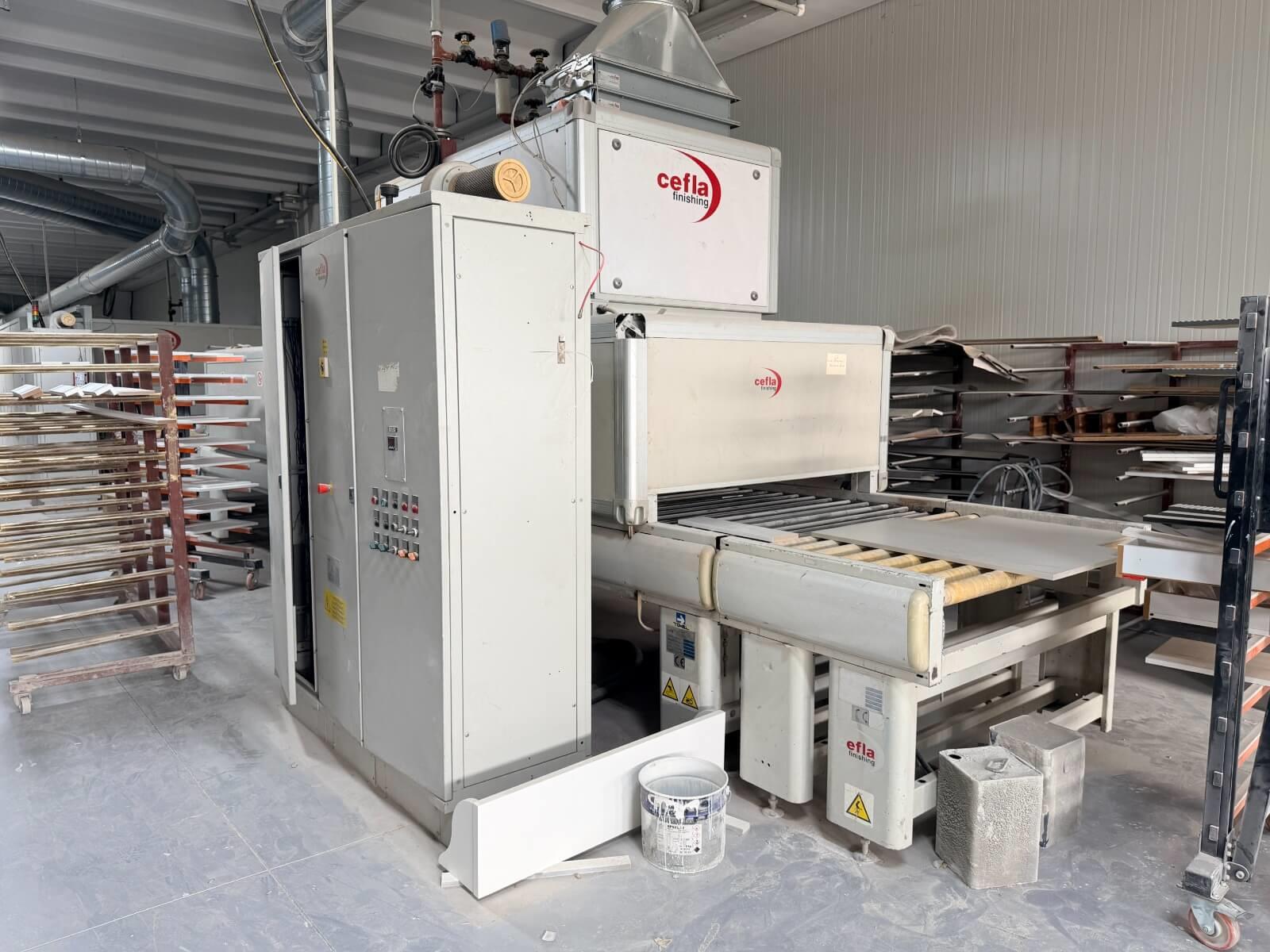 Cefla Easy 2000/D Boya Atım ve Kurutma Fırın Hat Makinesi (2006)