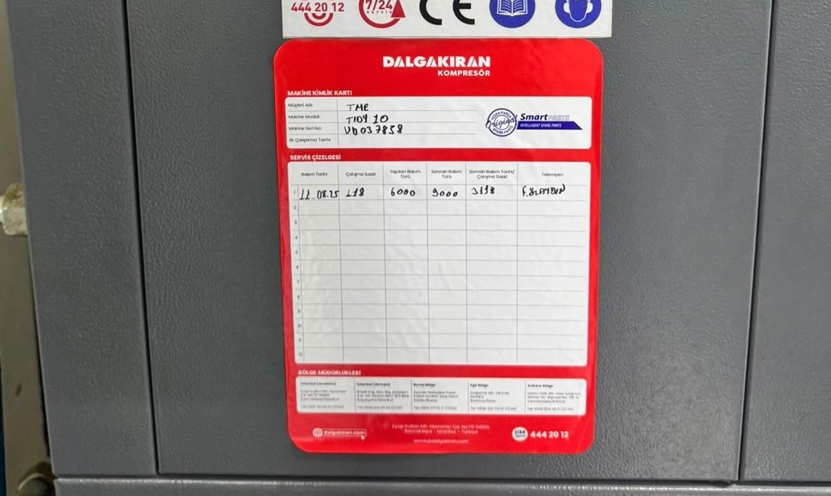 Dalgakıran Tidy 10 Kompresör Makinesi (2023)