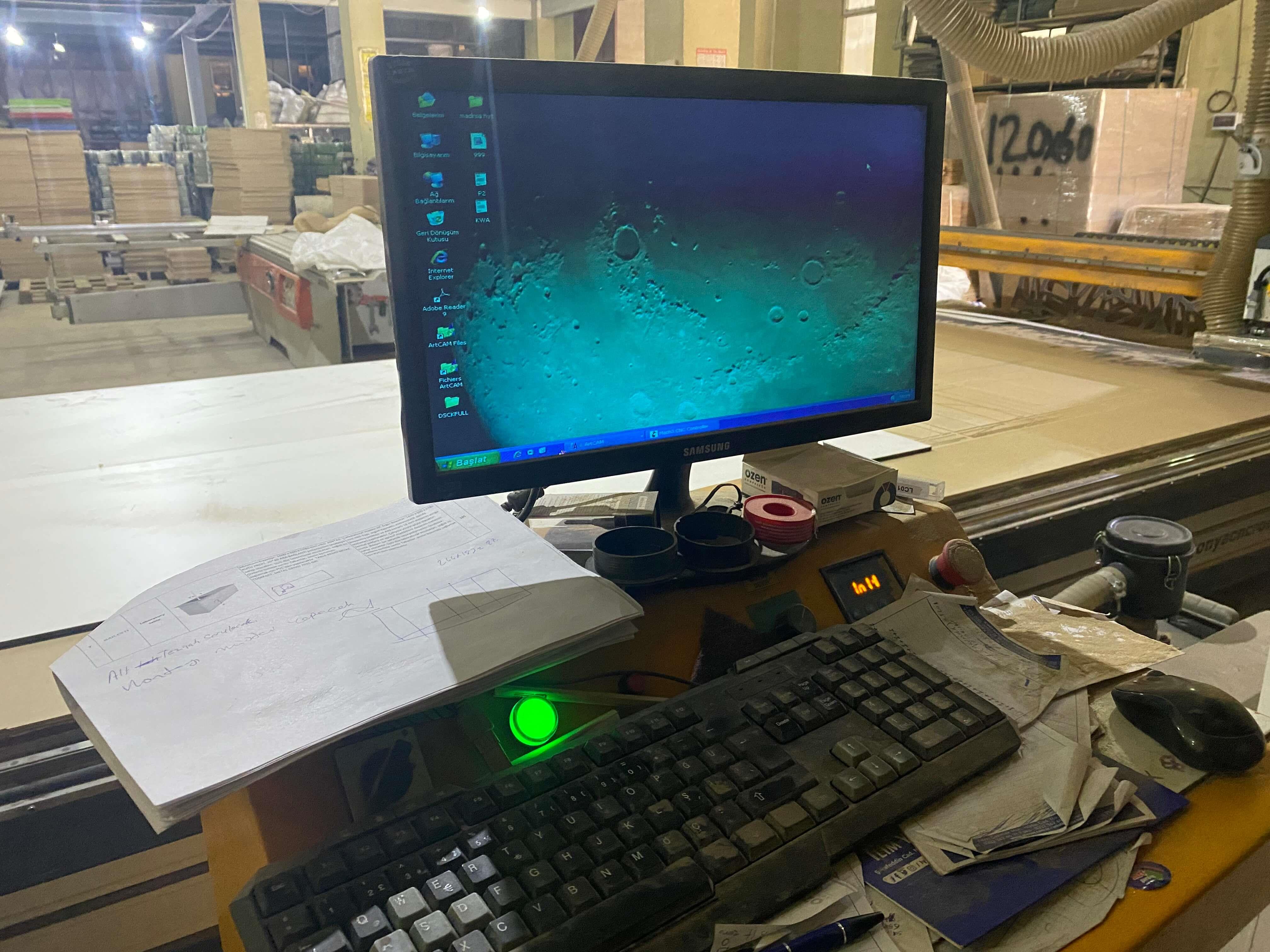 Diacam 210*400 Düz Tabla Cnc Makinesi 