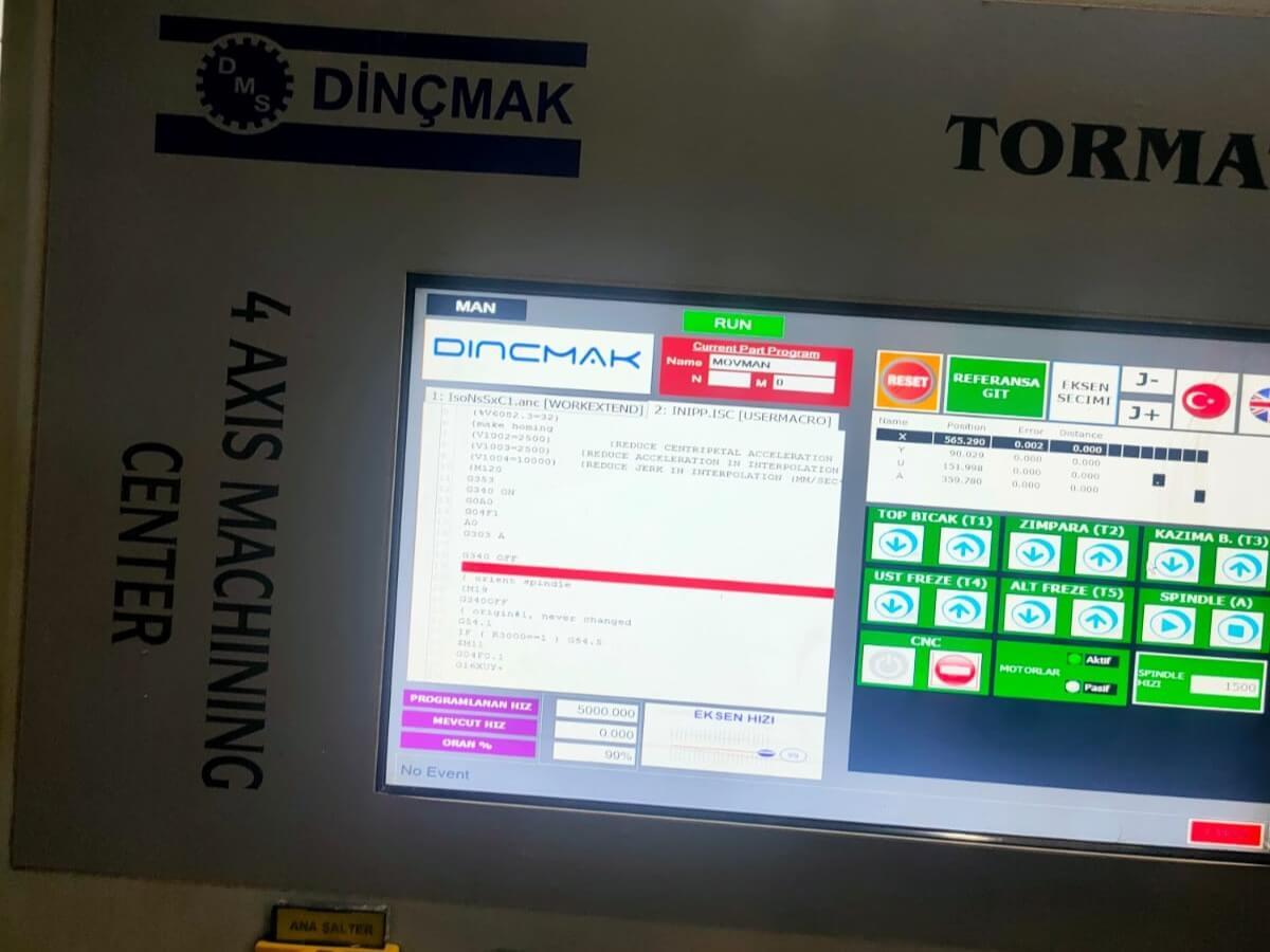 Dinçmak Tormat Joker 4 Eksen Cnc Torna Makinesi (2019)