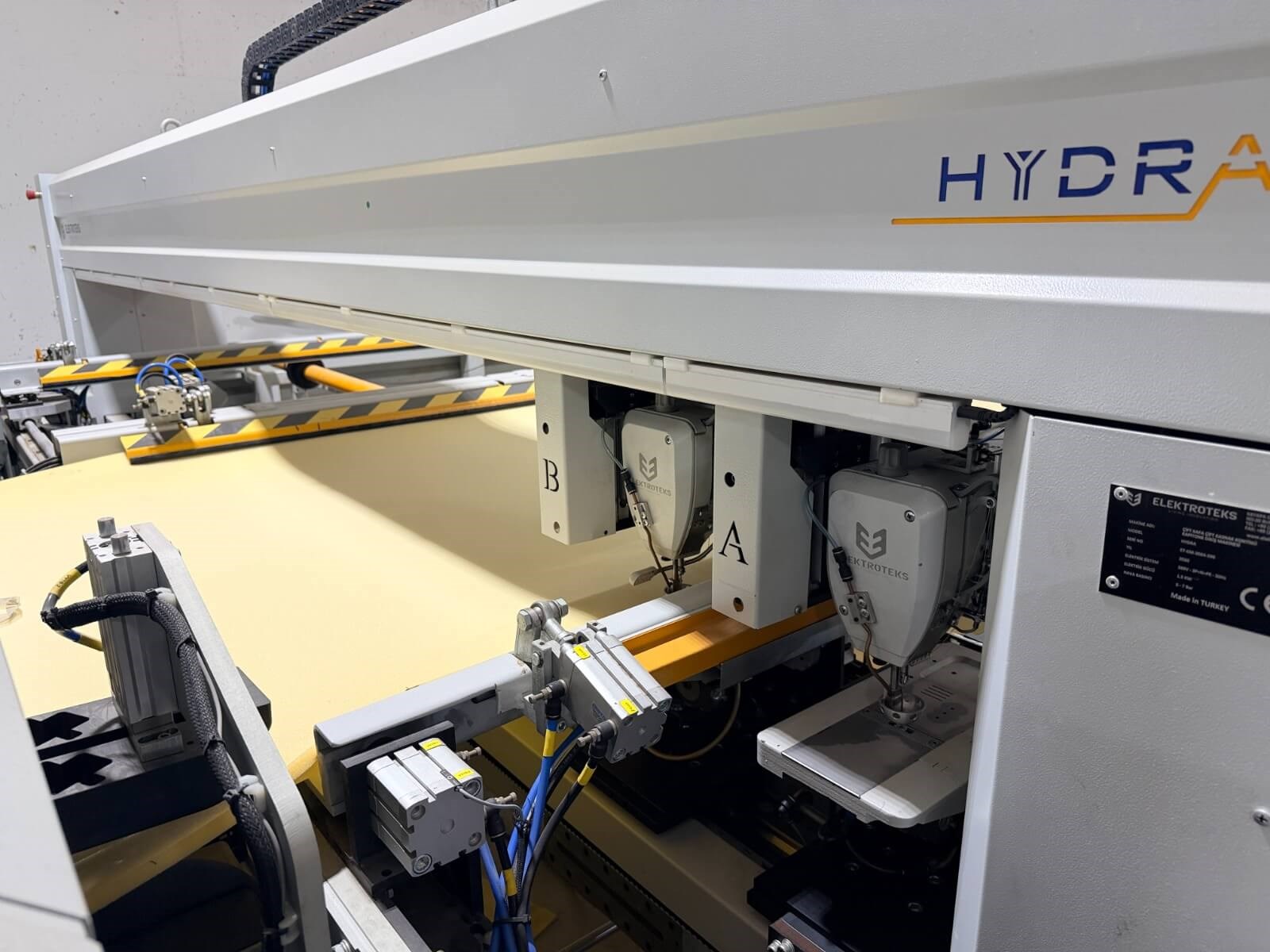 ELEKTROTEKS HYDRA Çift Kafa Çift Kasnak Kontinü Kapitone Dikiş Makinesi (2020)