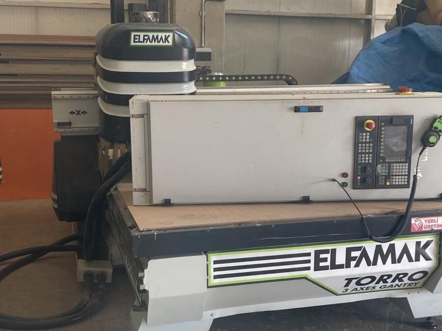 Elfamak Torro 2128 Süpürmeli Düz Tabla Cnc Makinesi (2021)