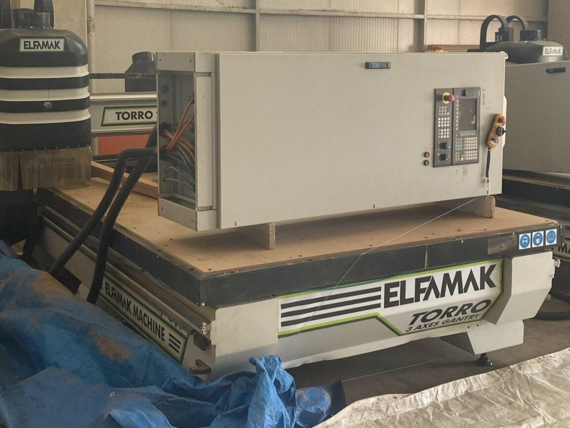 Elfamak Torro 2128 Süpürmeli Düz Tabla Cnc Makinesi (2021)