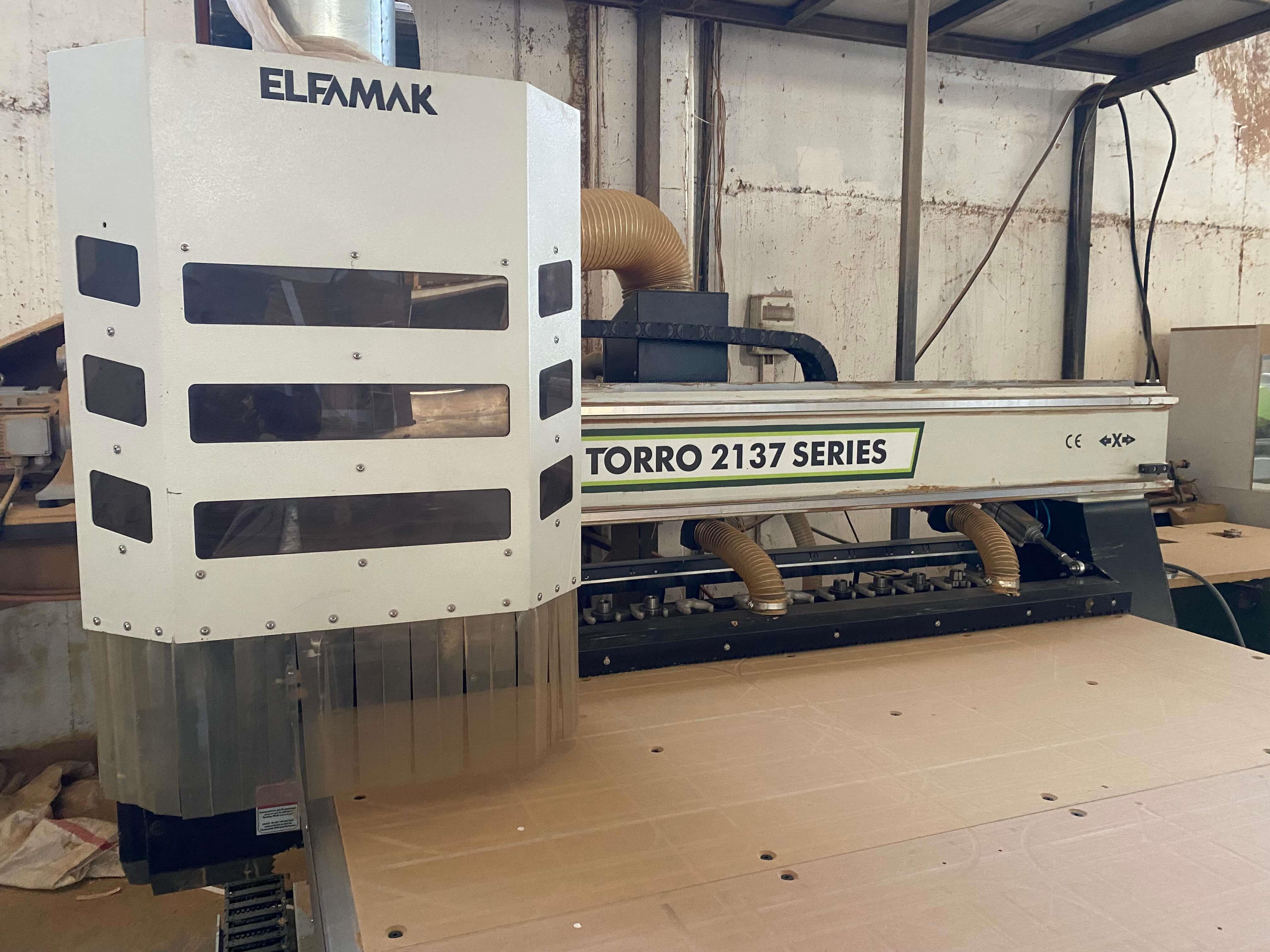 Elfamak Torro 2137 Düz Tabla Cnc Router Süpürmeli Makine (2020)