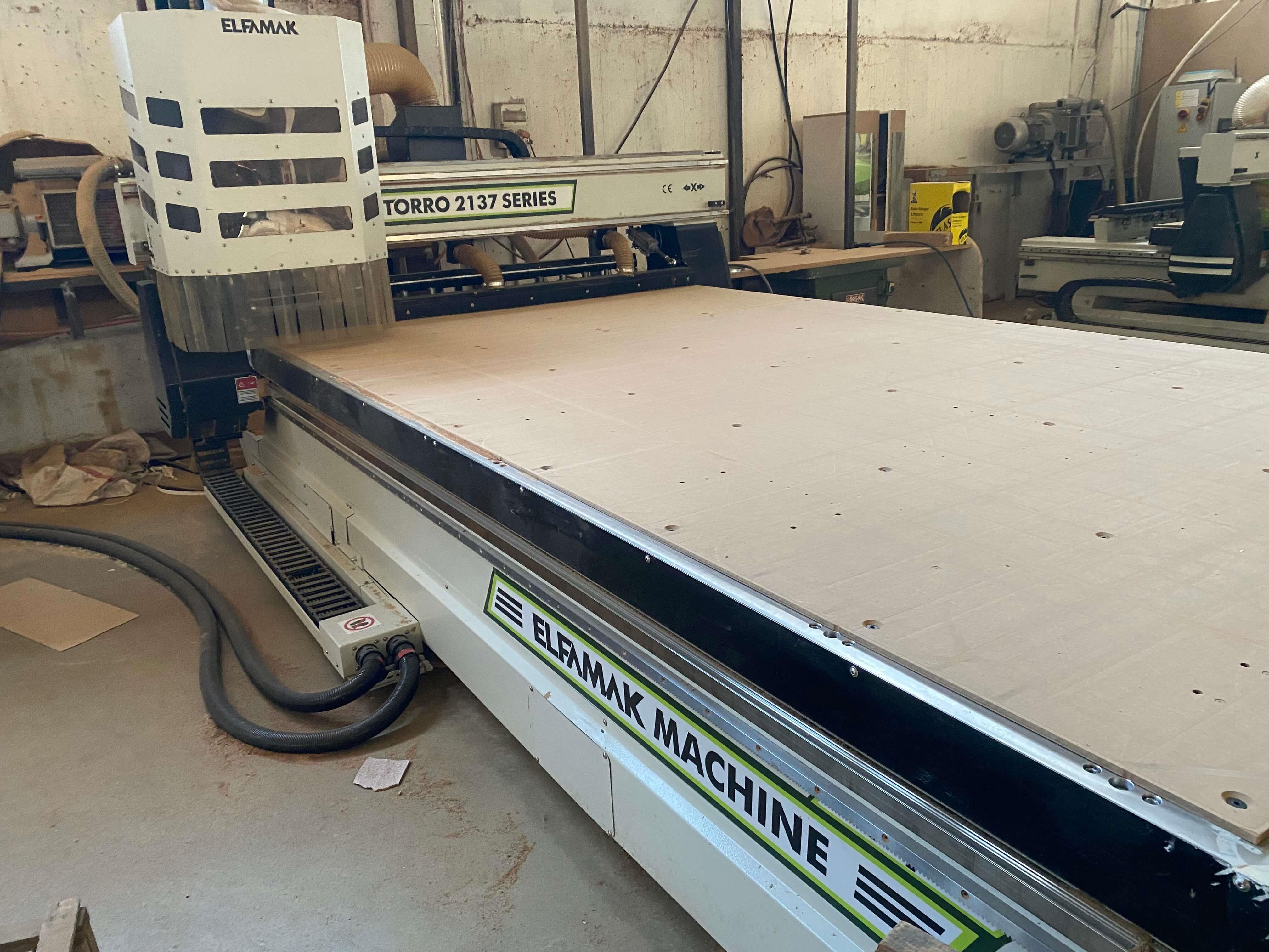 Elfamak Torro 2137 Düz Tabla Cnc Router Süpürmeli Makine (2020)