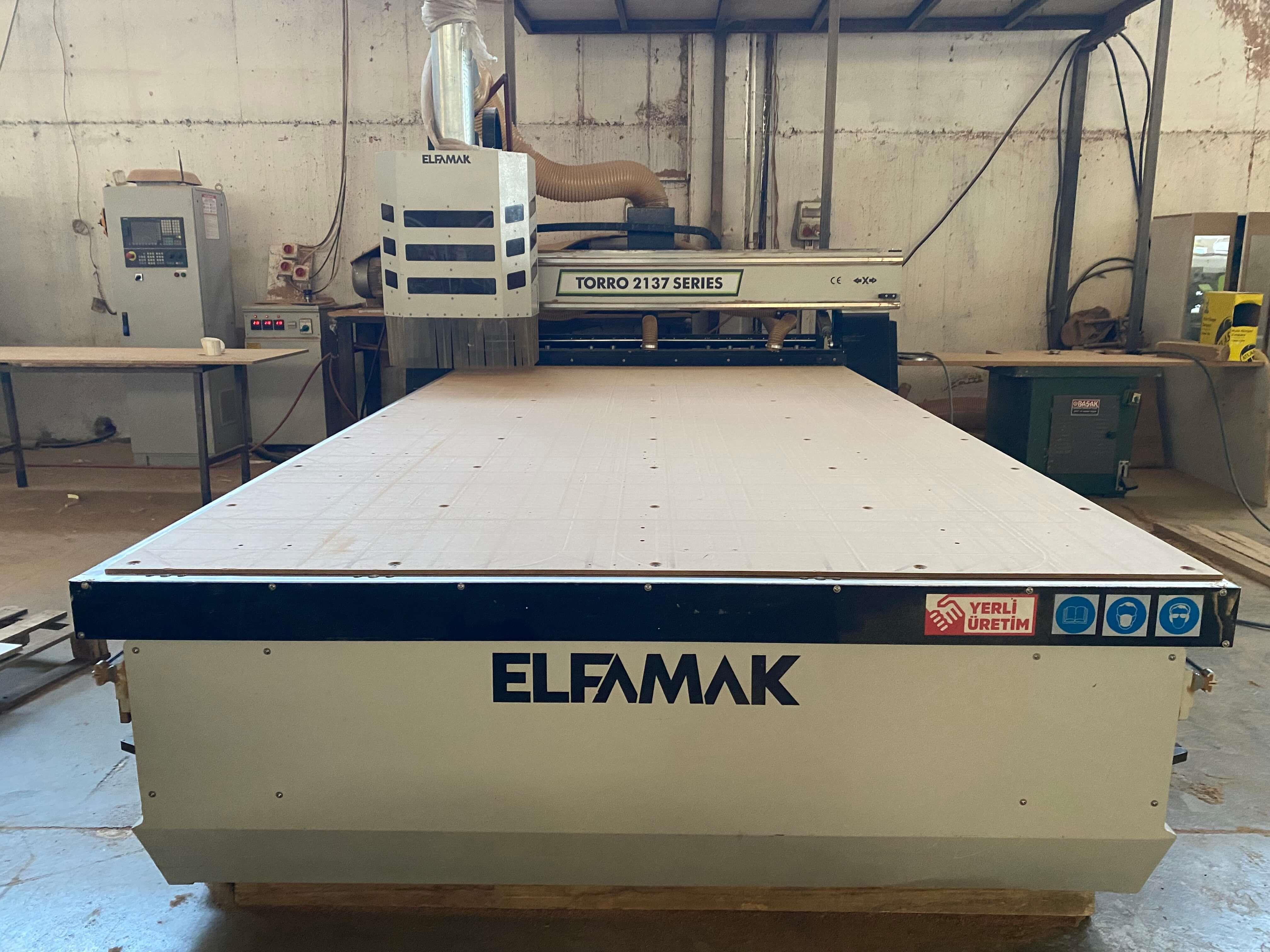 Elfamak Torro 2137 Düz Tabla Cnc Router Süpürmeli Makine (2020)