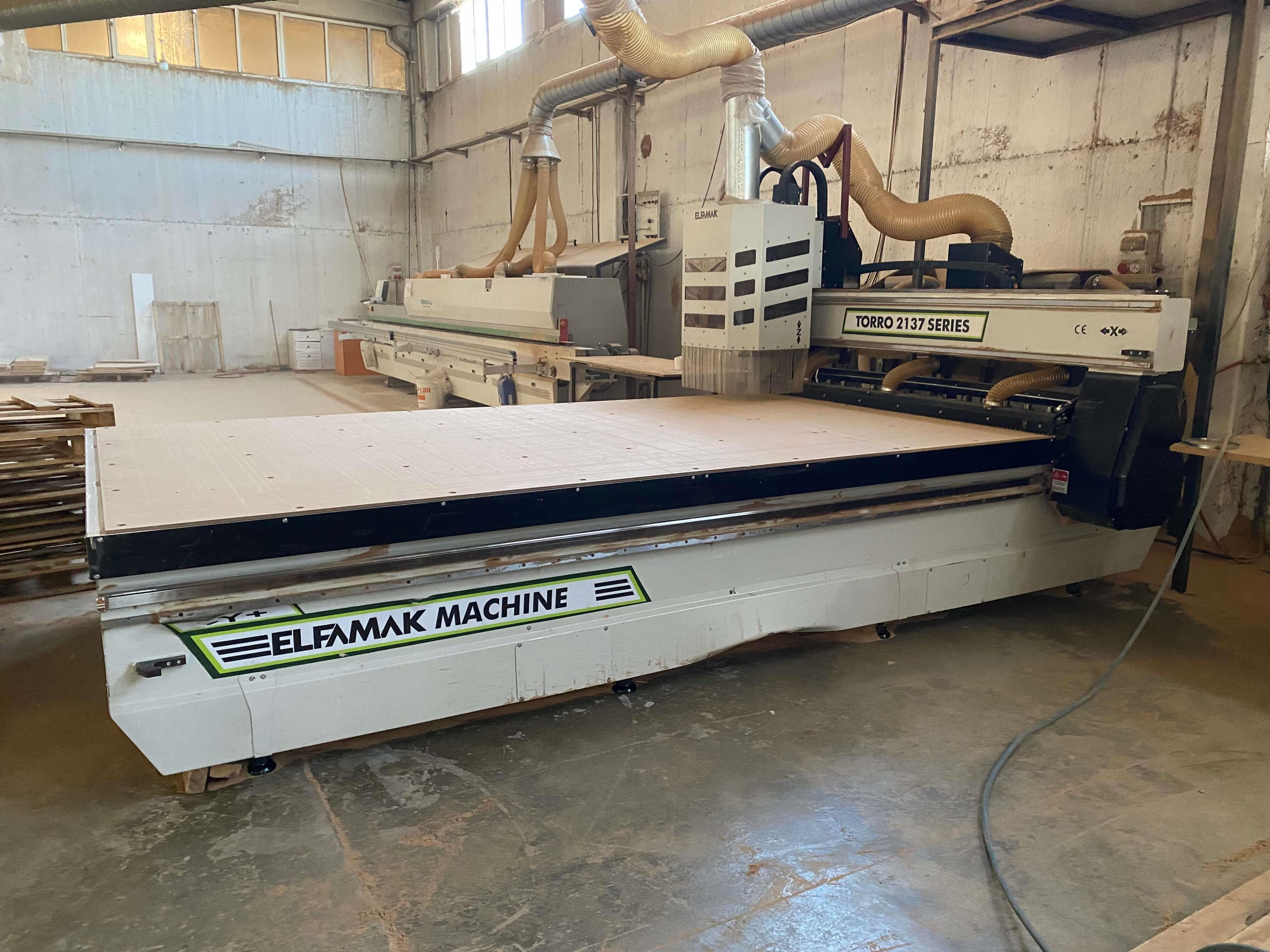 Elfamak Torro 2137 Düz Tabla Cnc Router Süpürmeli Makine (2020)