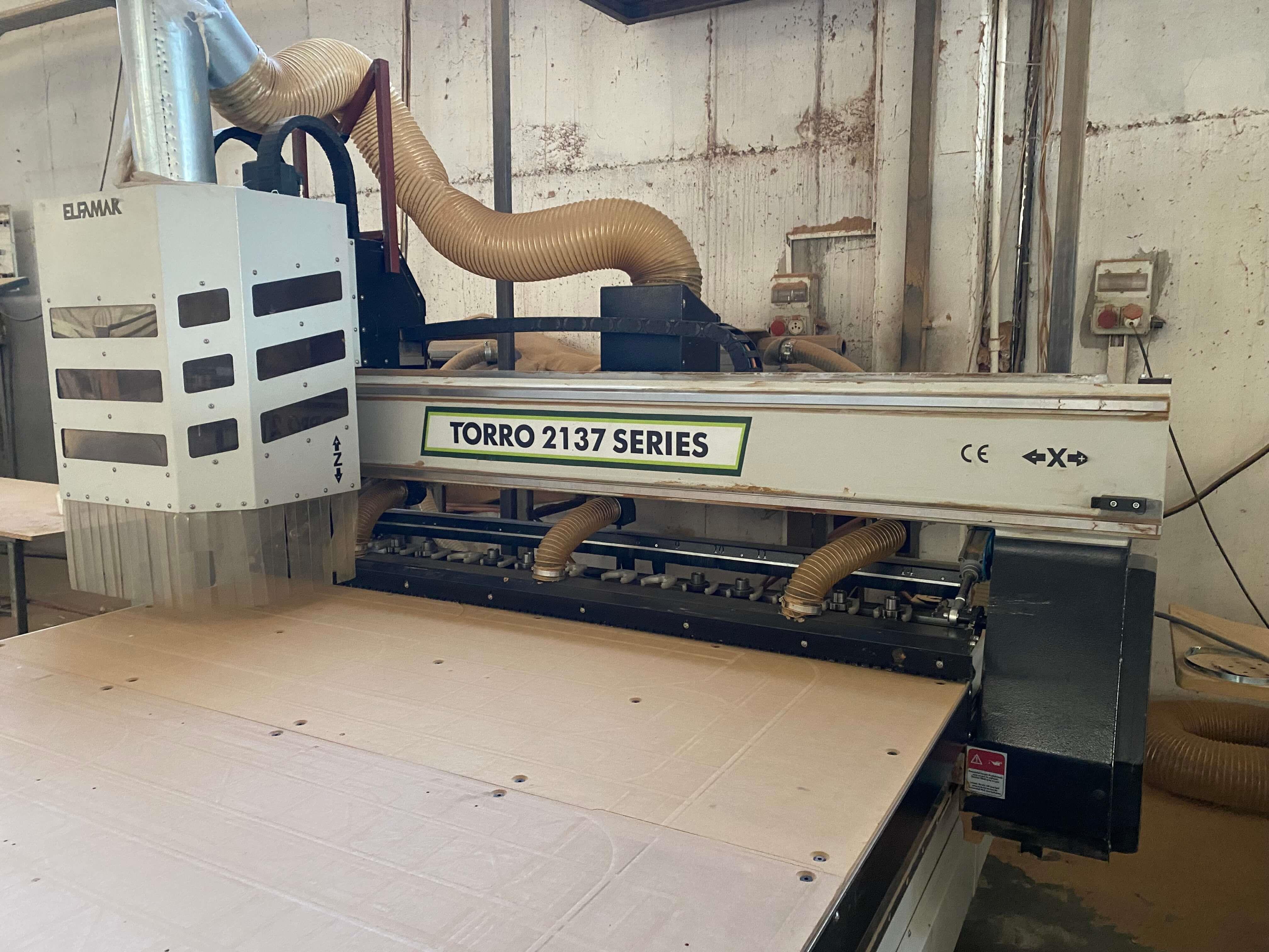Elfamak Torro 2137 Düz Tabla Cnc Router Süpürmeli Makine (2020)
