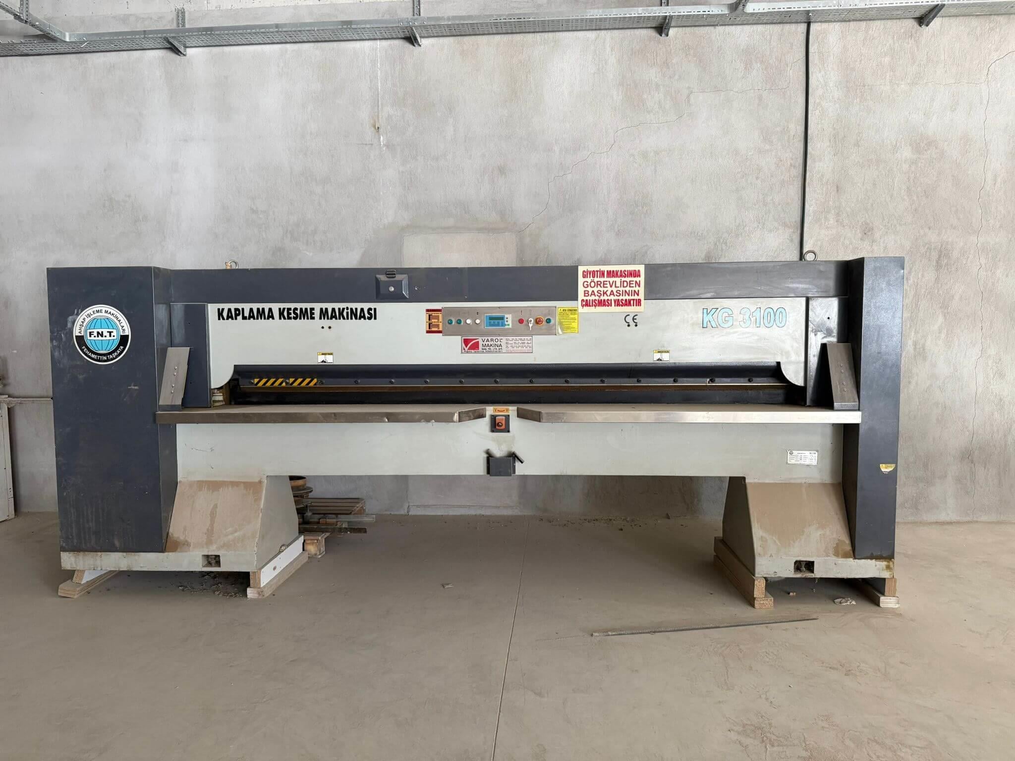 Fnt Kg 3100 Kaplama Kesim Makinası (2013)